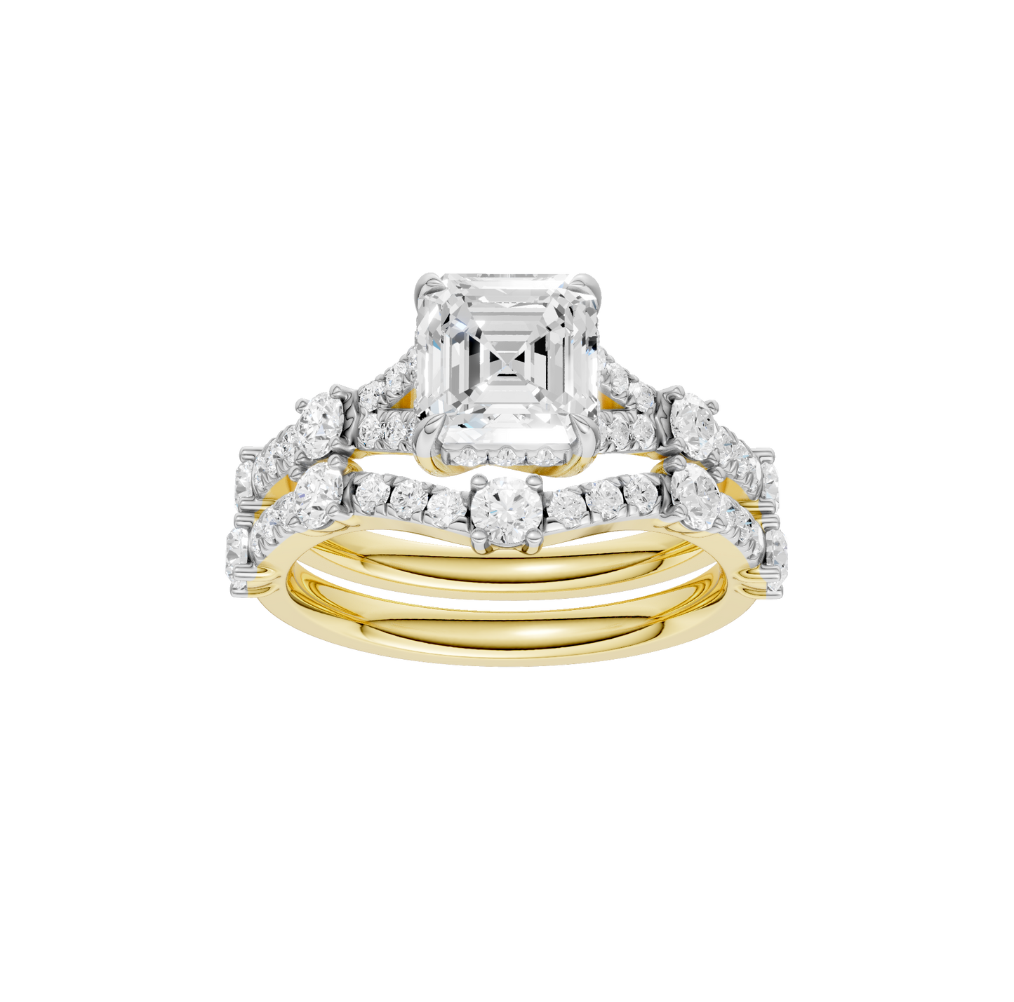 2.40ct Asscher Certified Lab Diamond Ring