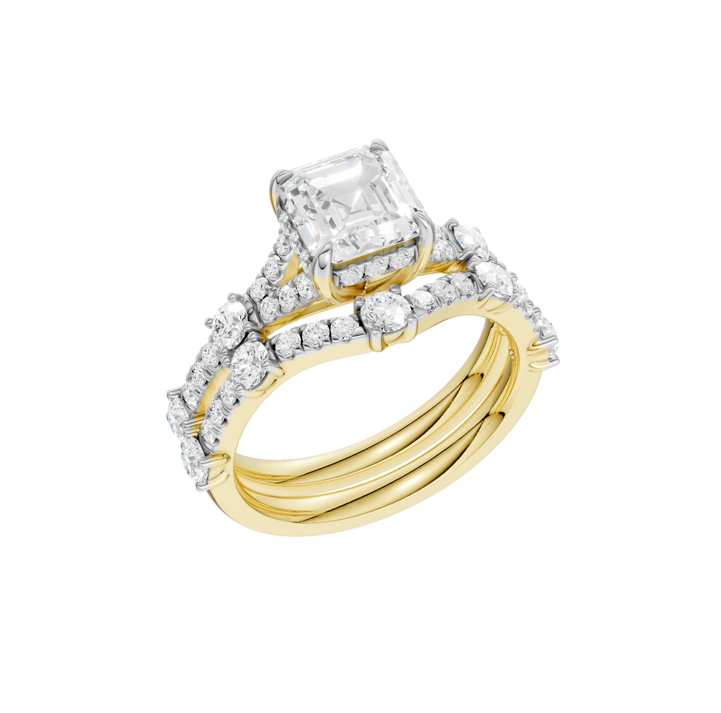 2.40ct Asscher Certified Lab Diamond Ring