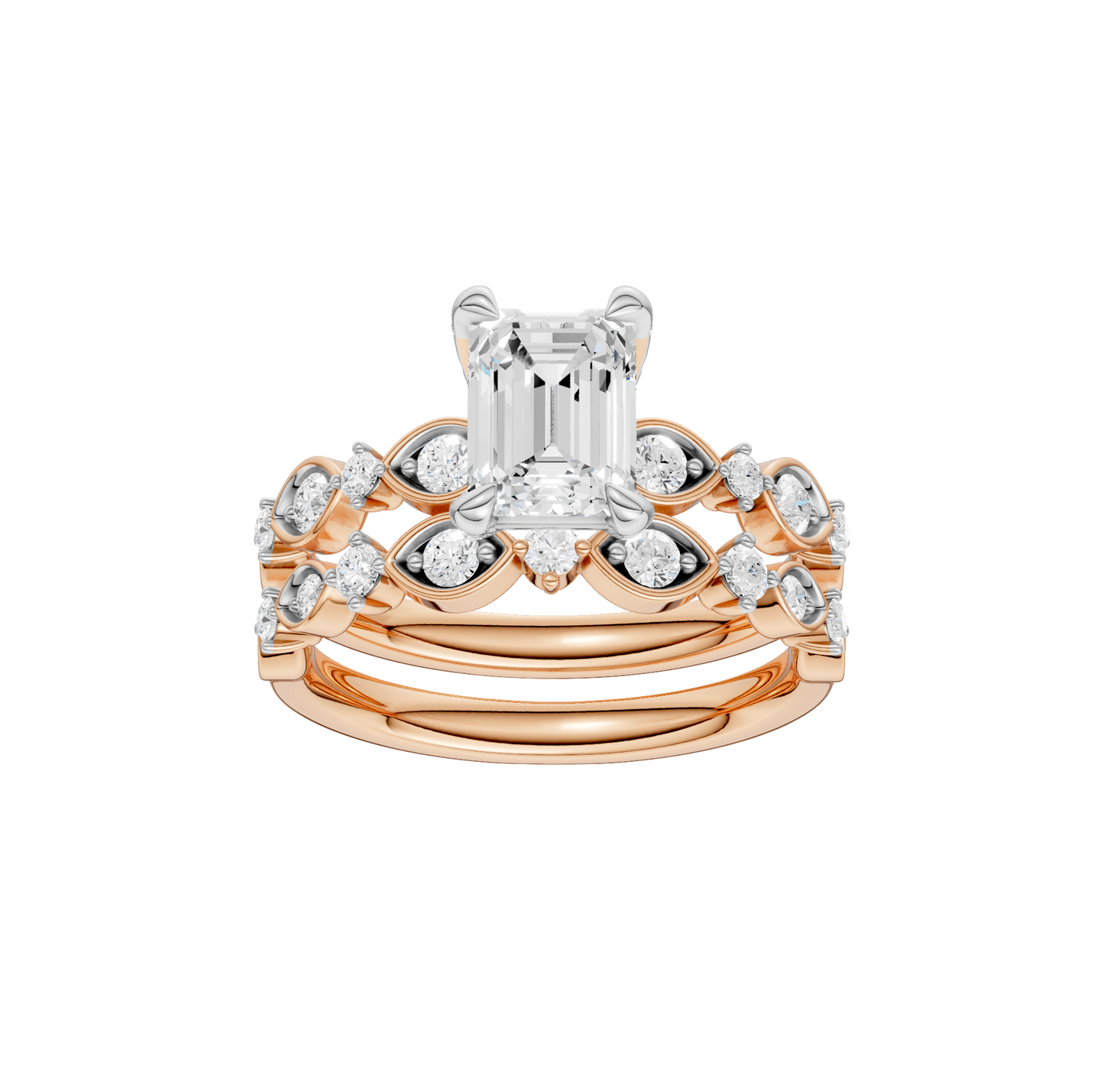 2.00ct Emerald Certified Lab Diamond Ring