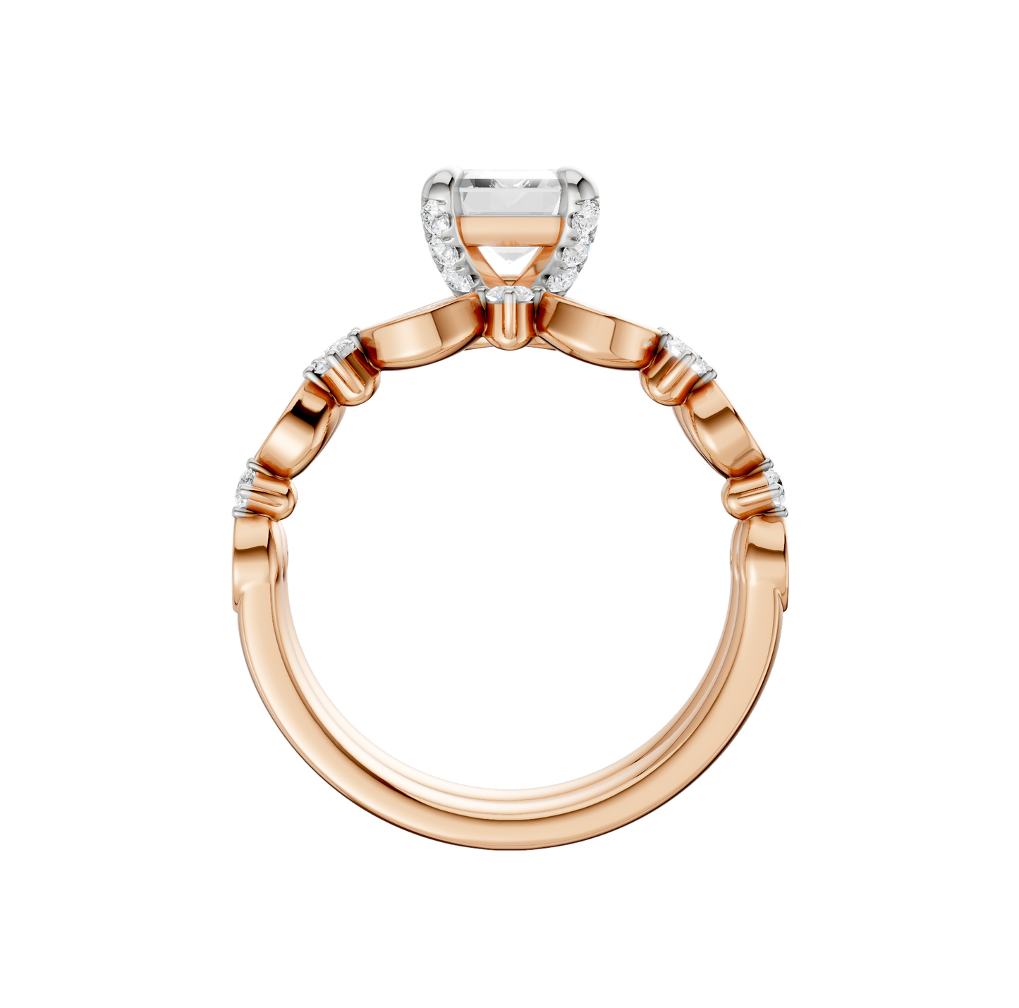 2.00ct Emerald Certified Lab Diamond Ring