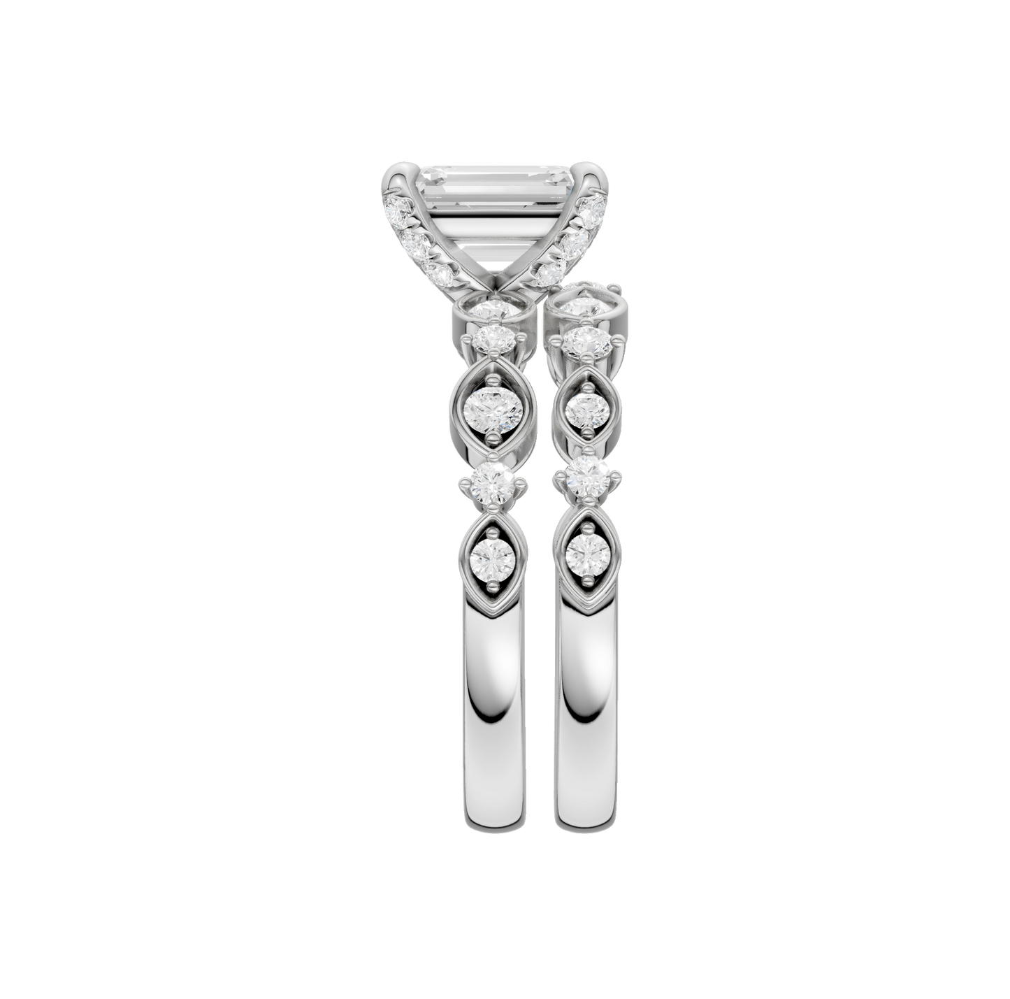 2.00ct Emerald Certified Lab Diamond Ring