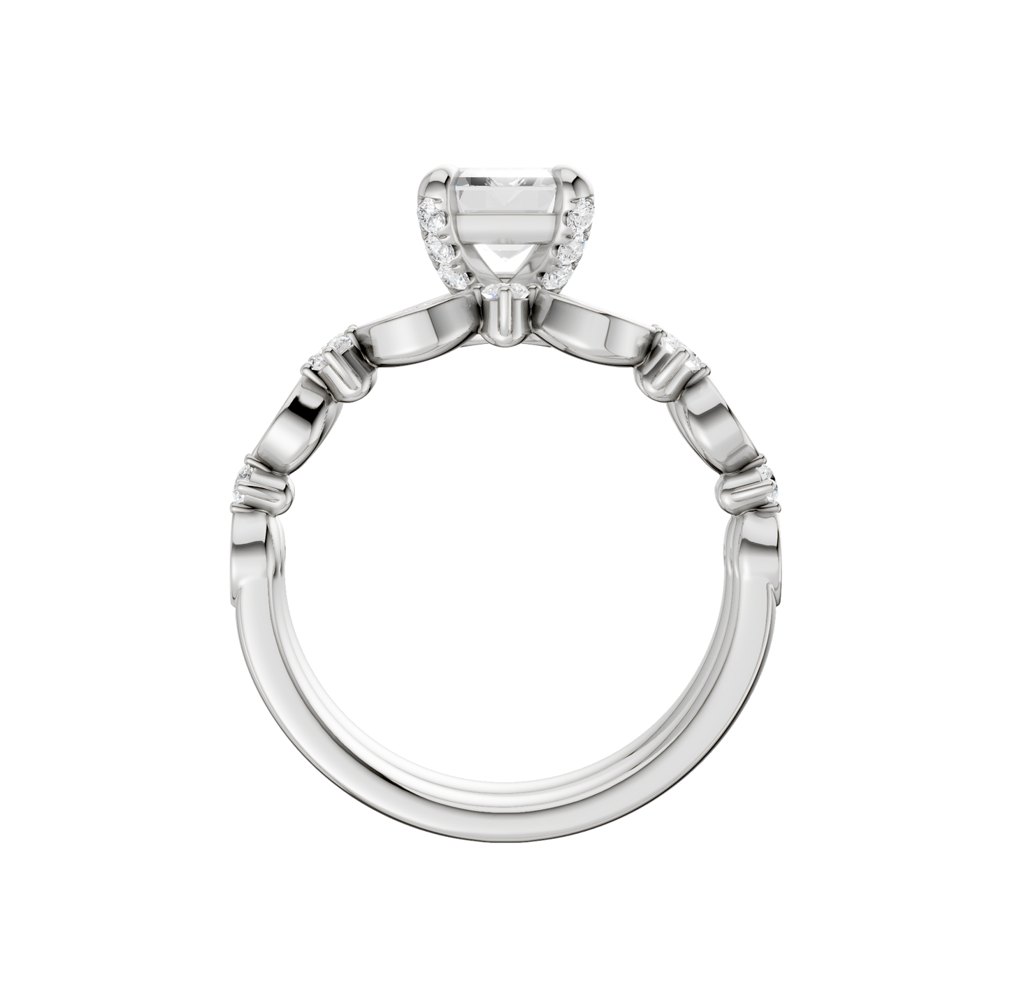 2.00ct Emerald Certified Lab Diamond Ring