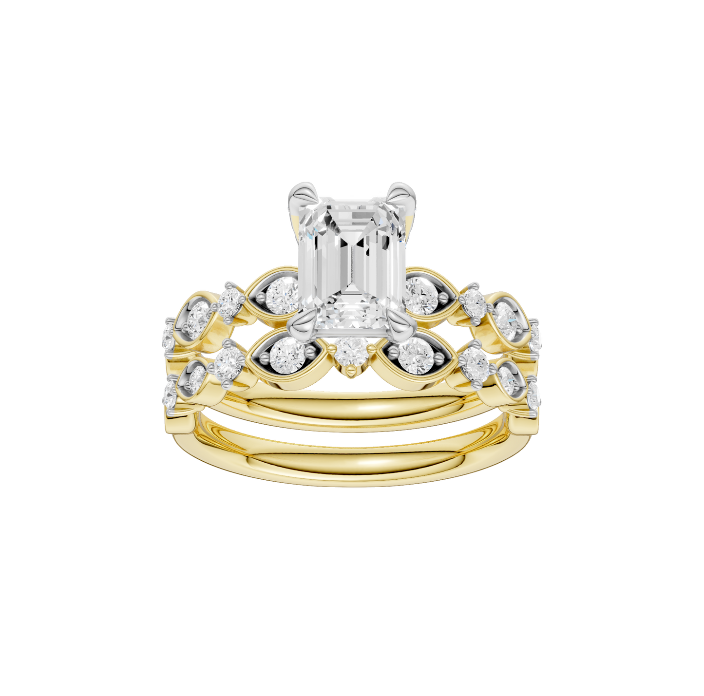 2.00ct Emerald Certified Lab Diamond Ring