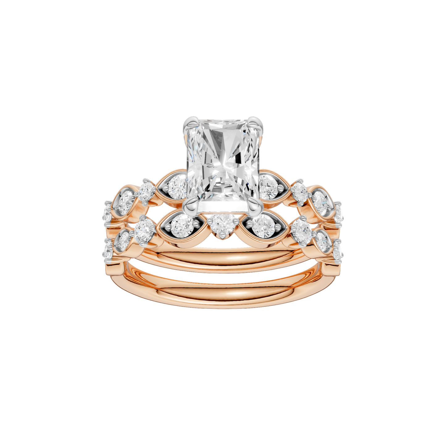 2.00ct Radiant Certified Lab Diamond Ring