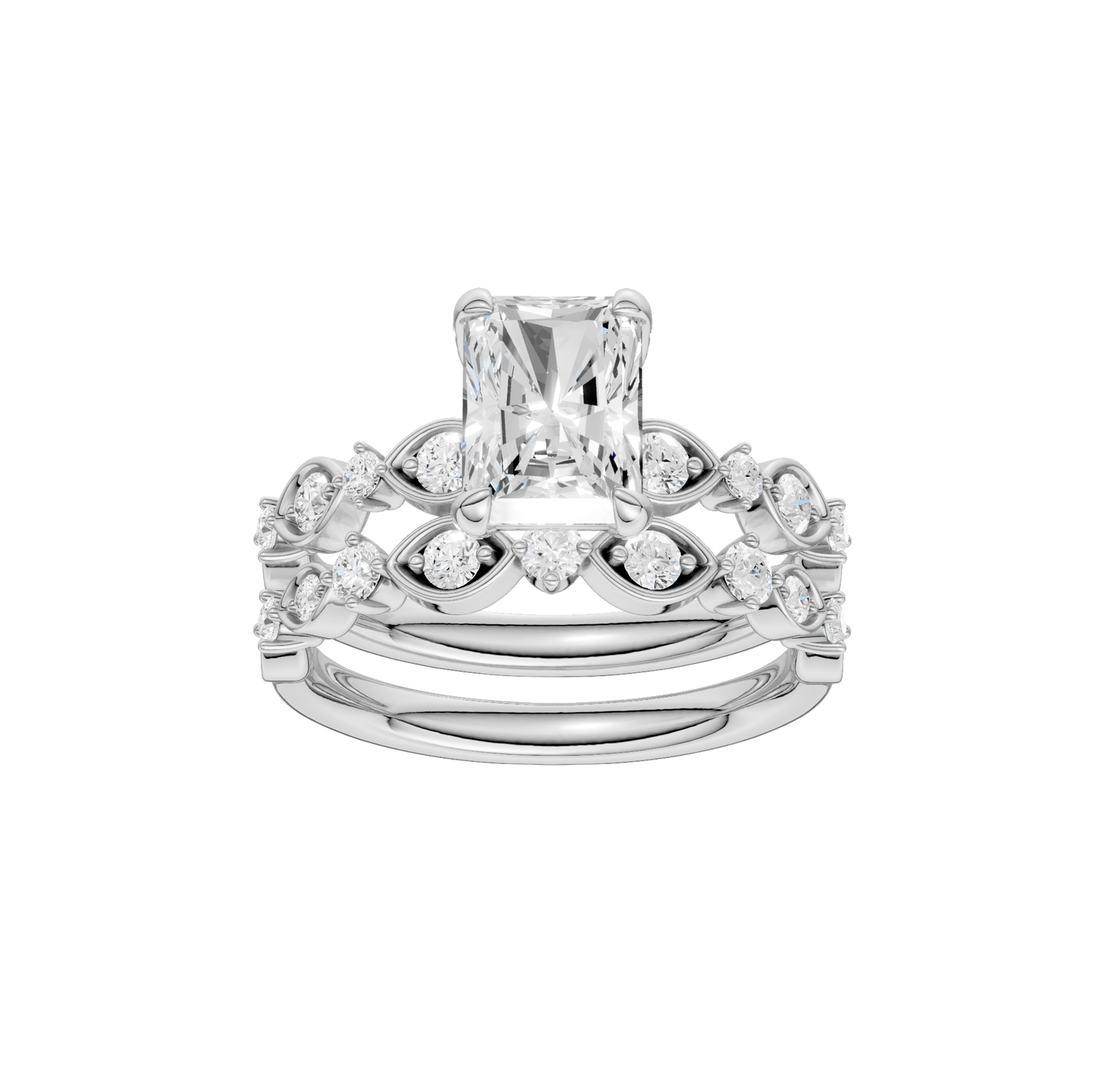 2.00ct Radiant Certified Lab Diamond Ring