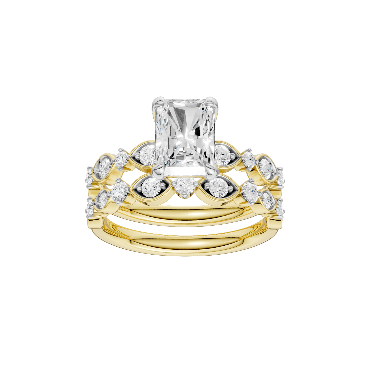 2.00ct Radiant Certified Lab Diamond Ring