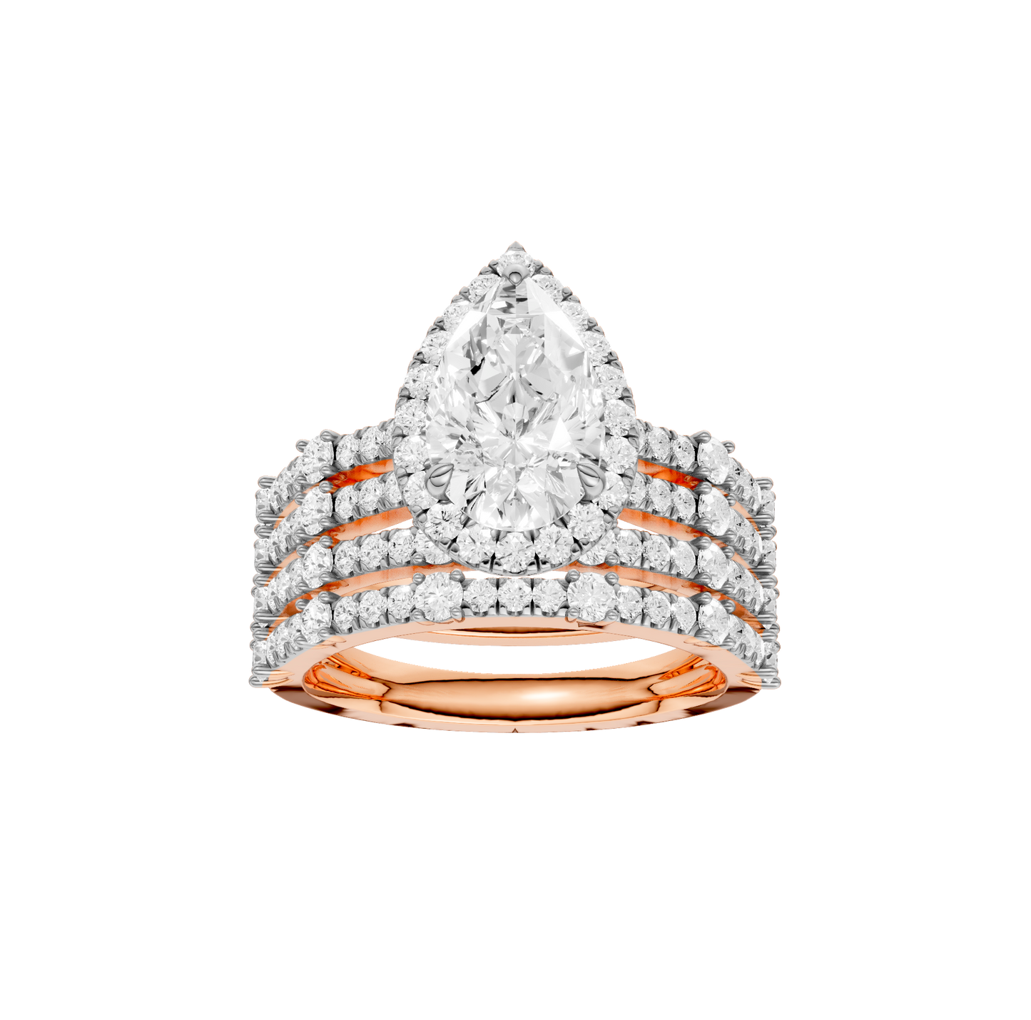 2.75ct Pear Certified Lab Diamond Ring