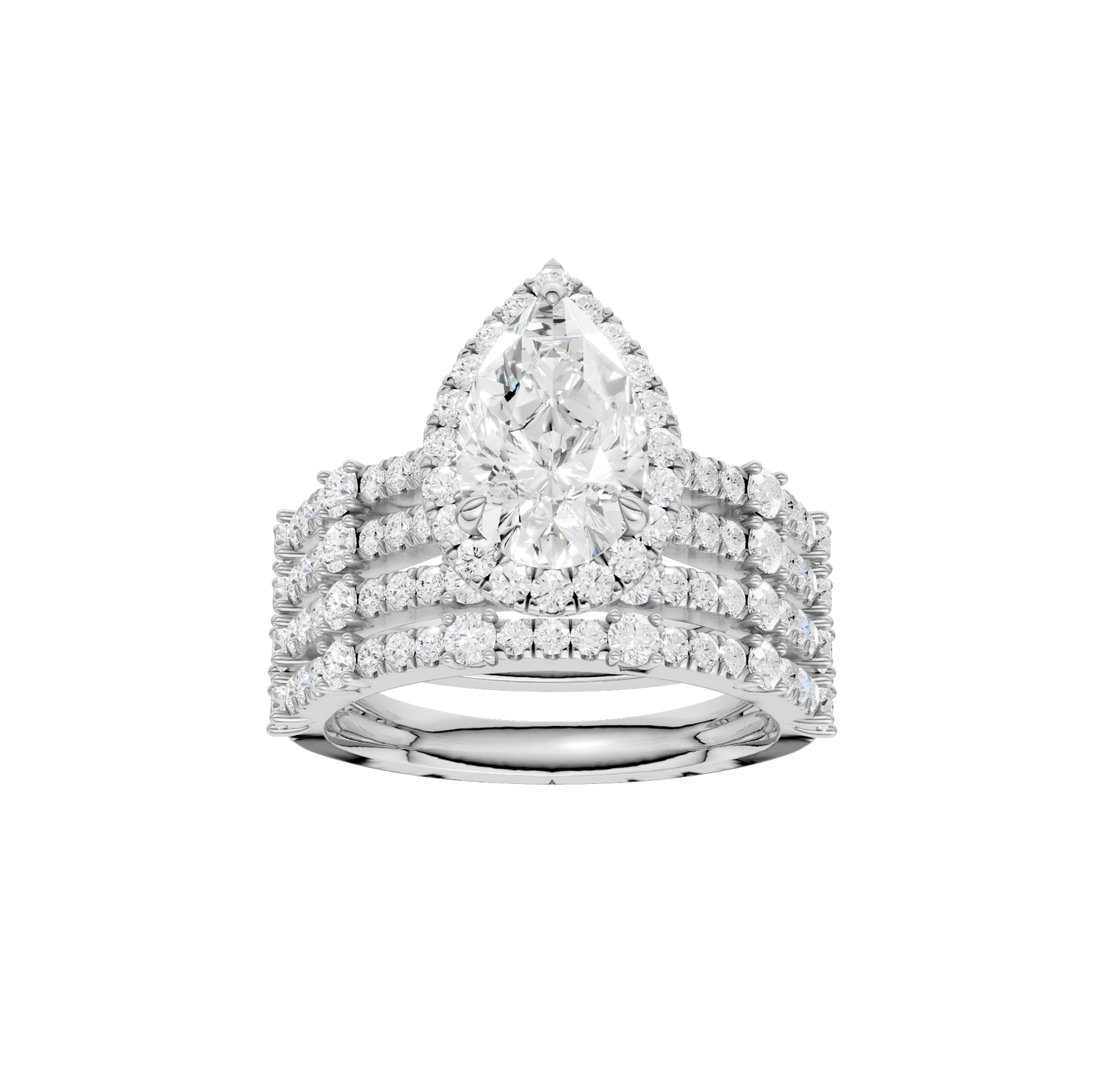 2.75ct Pear Certified Lab Diamond Ring