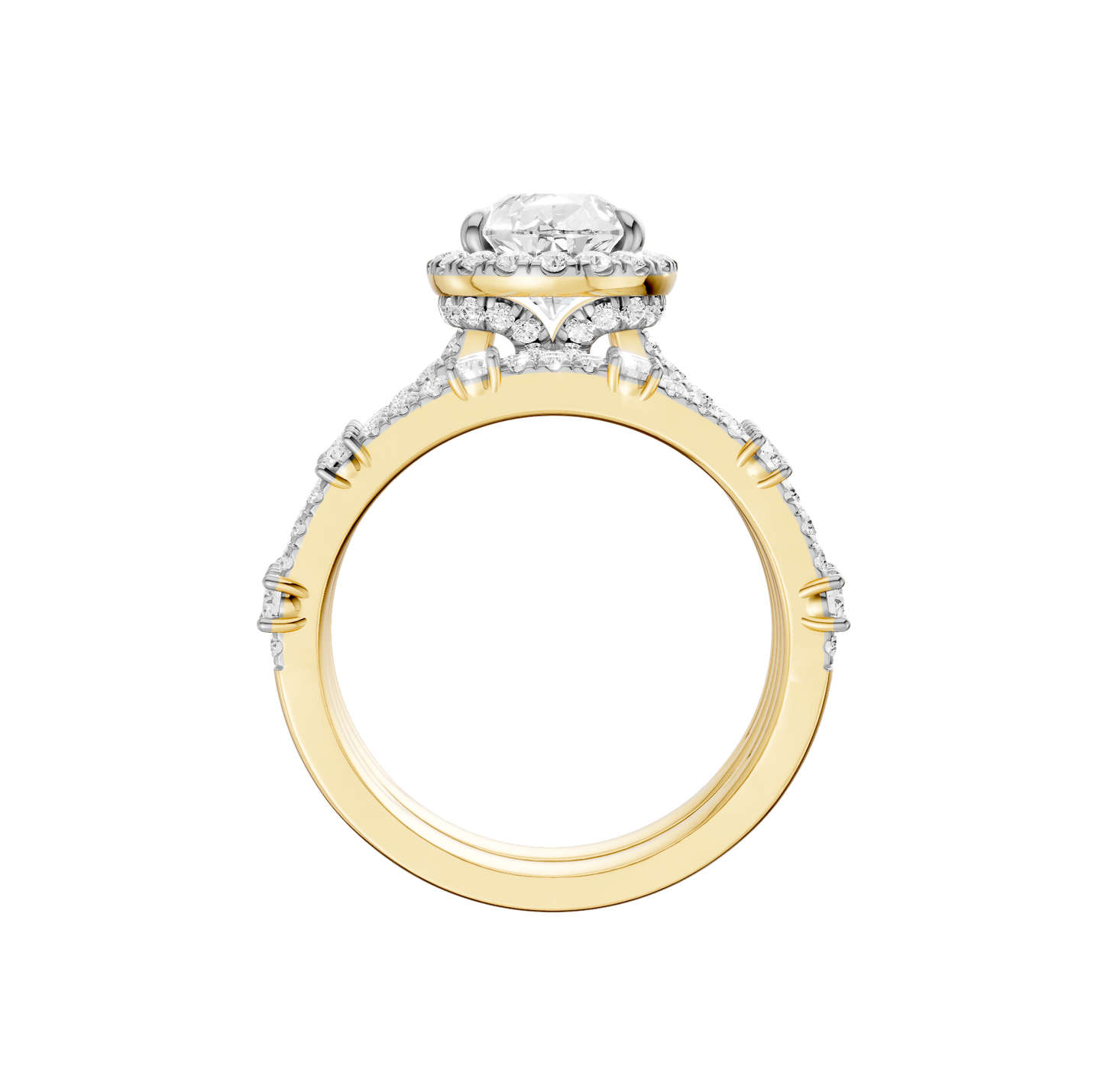 2.75ct Pear Certified Lab Diamond Ring