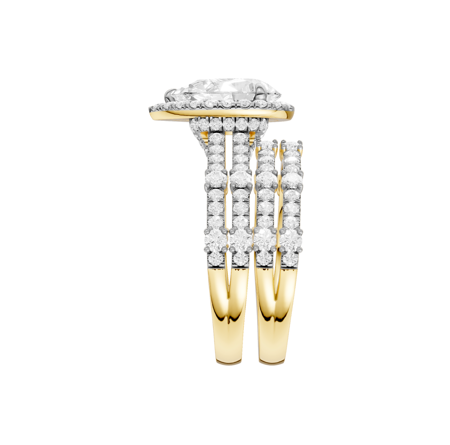 2.75ct Pear Certified Lab Diamond Ring