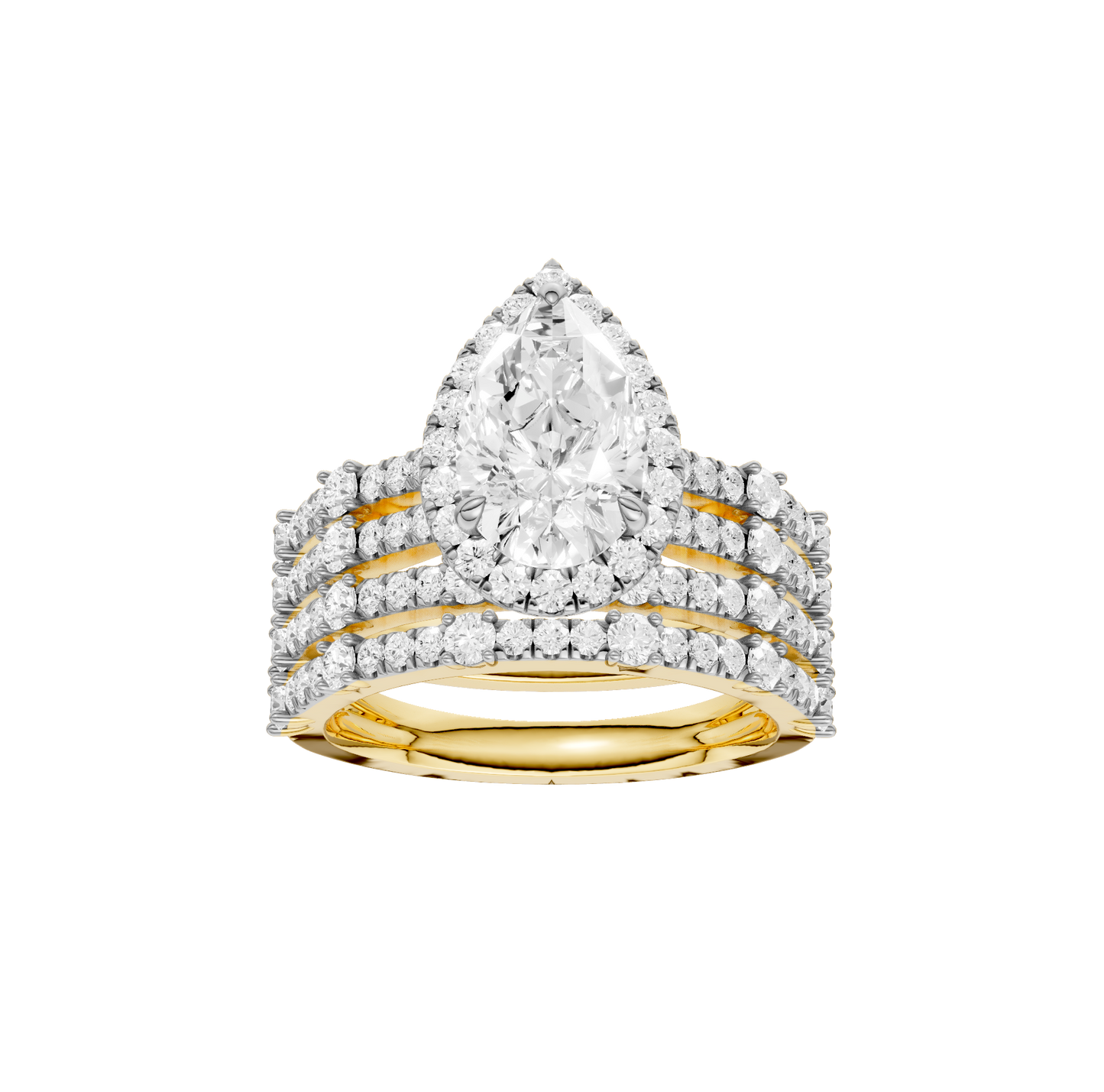 2.75ct Pear Certified Lab Diamond Ring