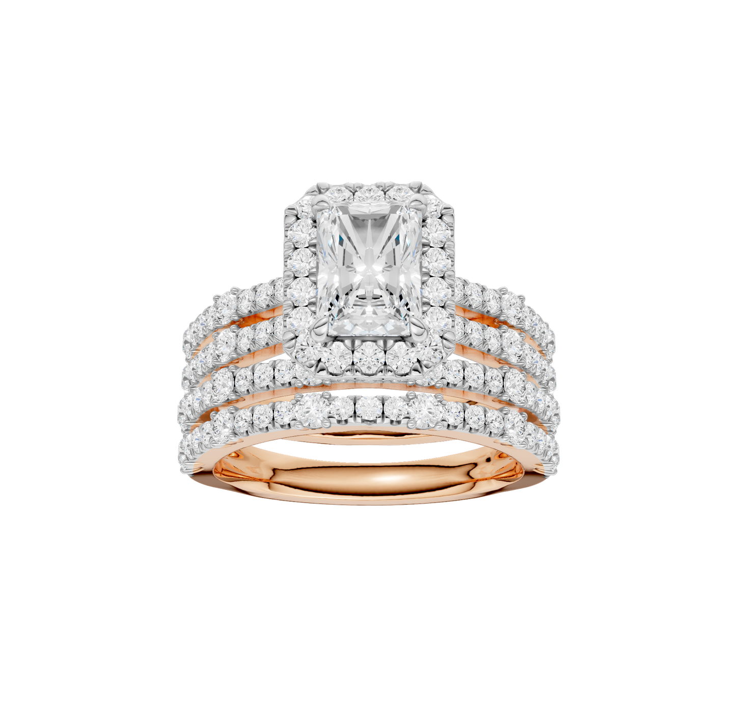 2.75ct Radiant Certified Lab Diamond Ring
