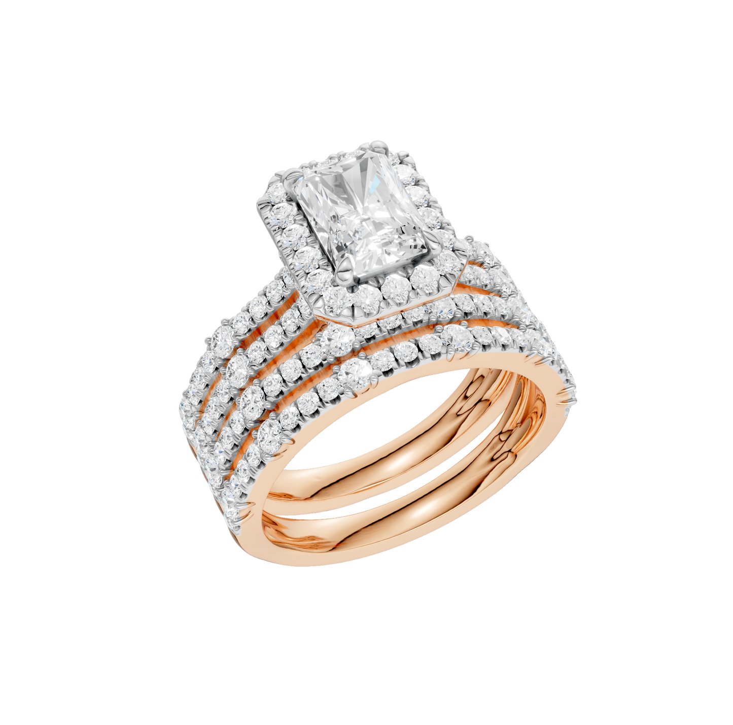 2.75ct Radiant Certified Lab Diamond Ring