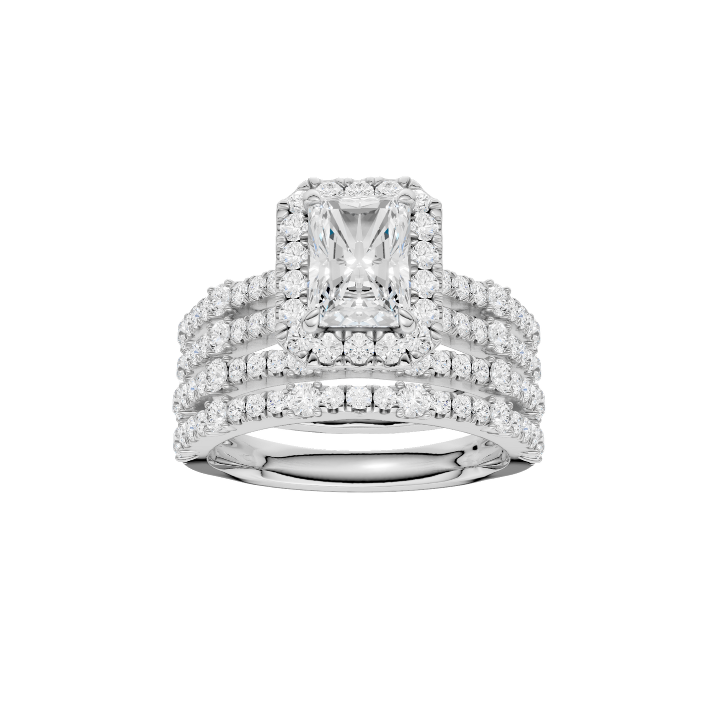 2.75ct Radiant Certified Lab Diamond Ring