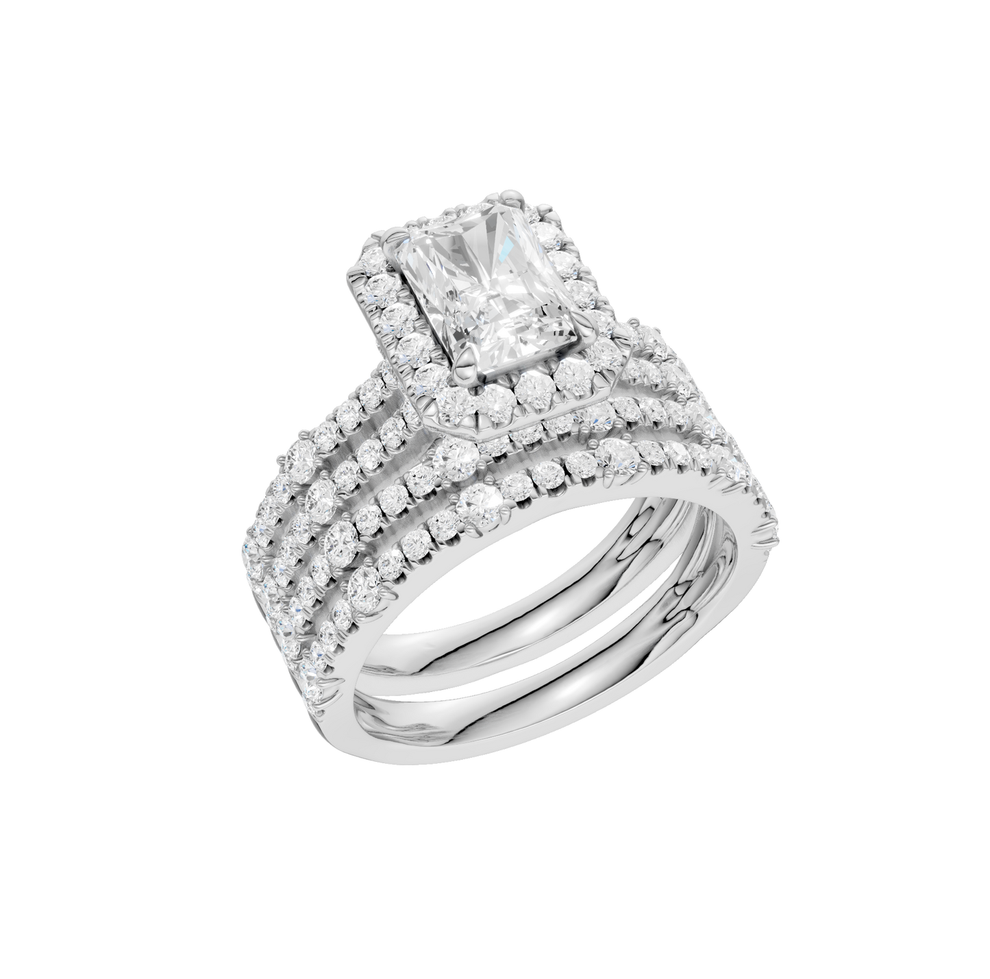 2.75ct Radiant Certified Lab Diamond Ring