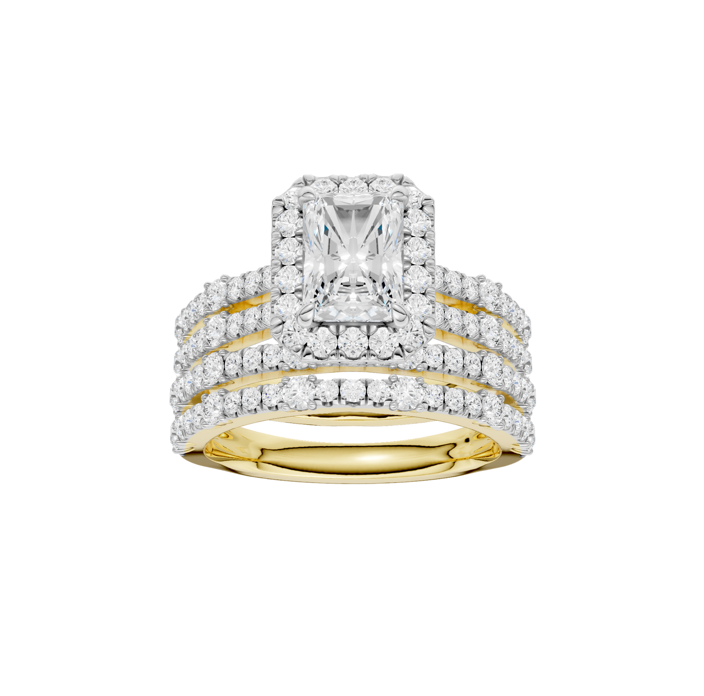 2.75ct Radiant Certified Lab Diamond Ring