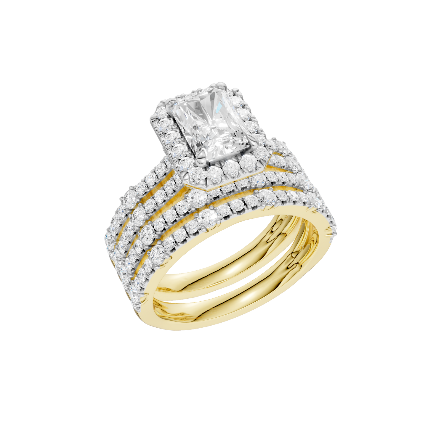 2.75ct Radiant Certified Lab Diamond Ring