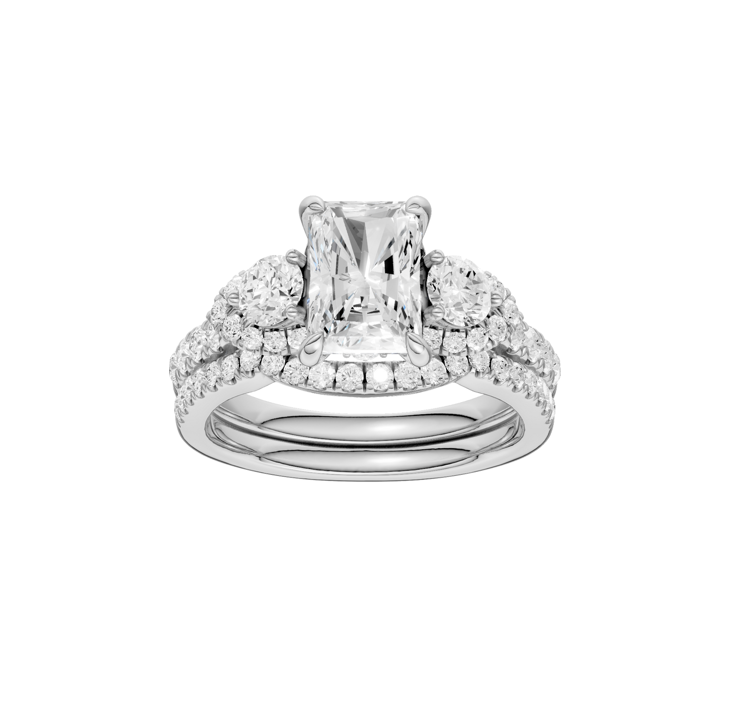 2.40ct Radiant Certified Lab Diamond Ring