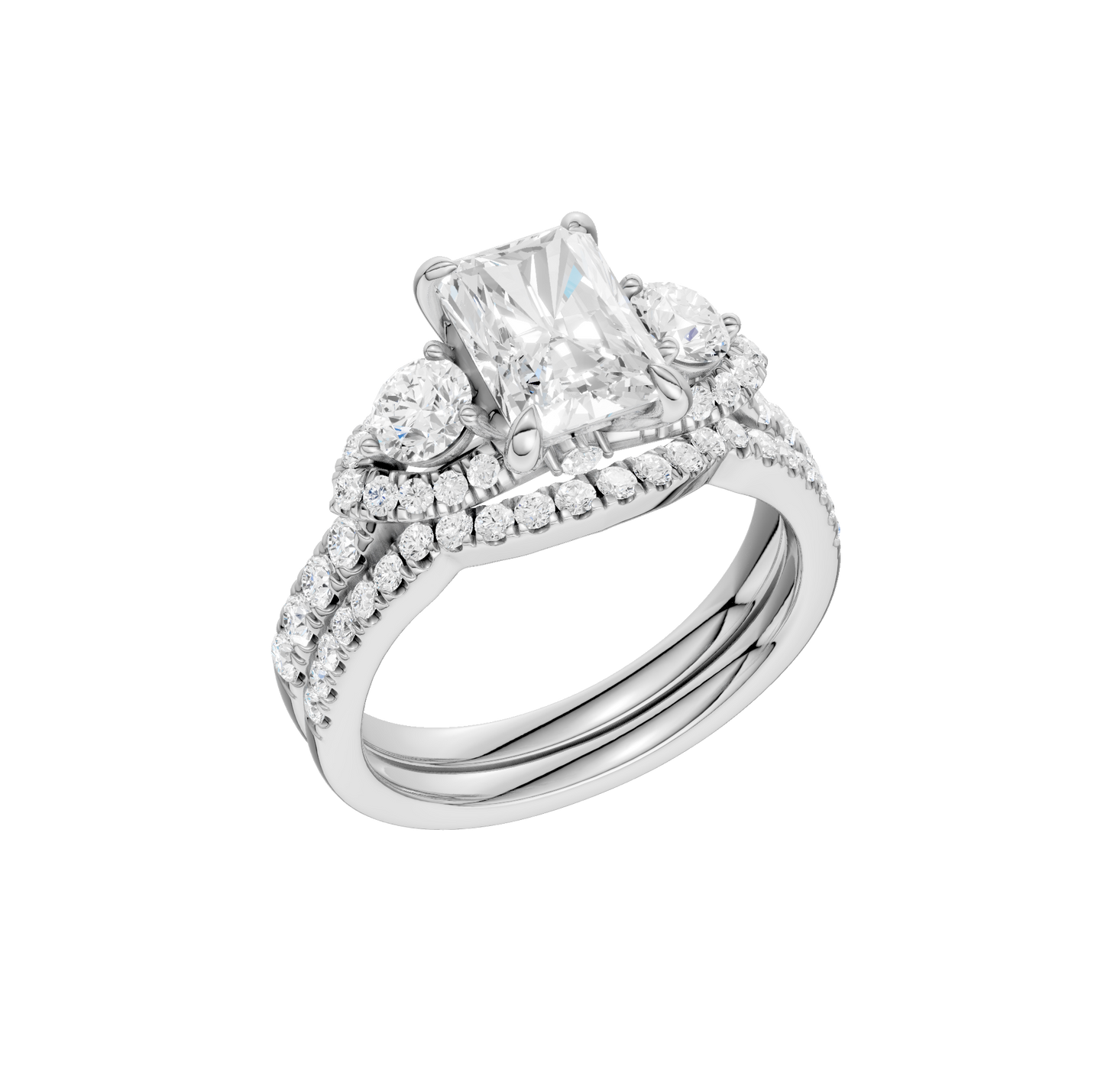 2.40ct Radiant Certified Lab Diamond Ring