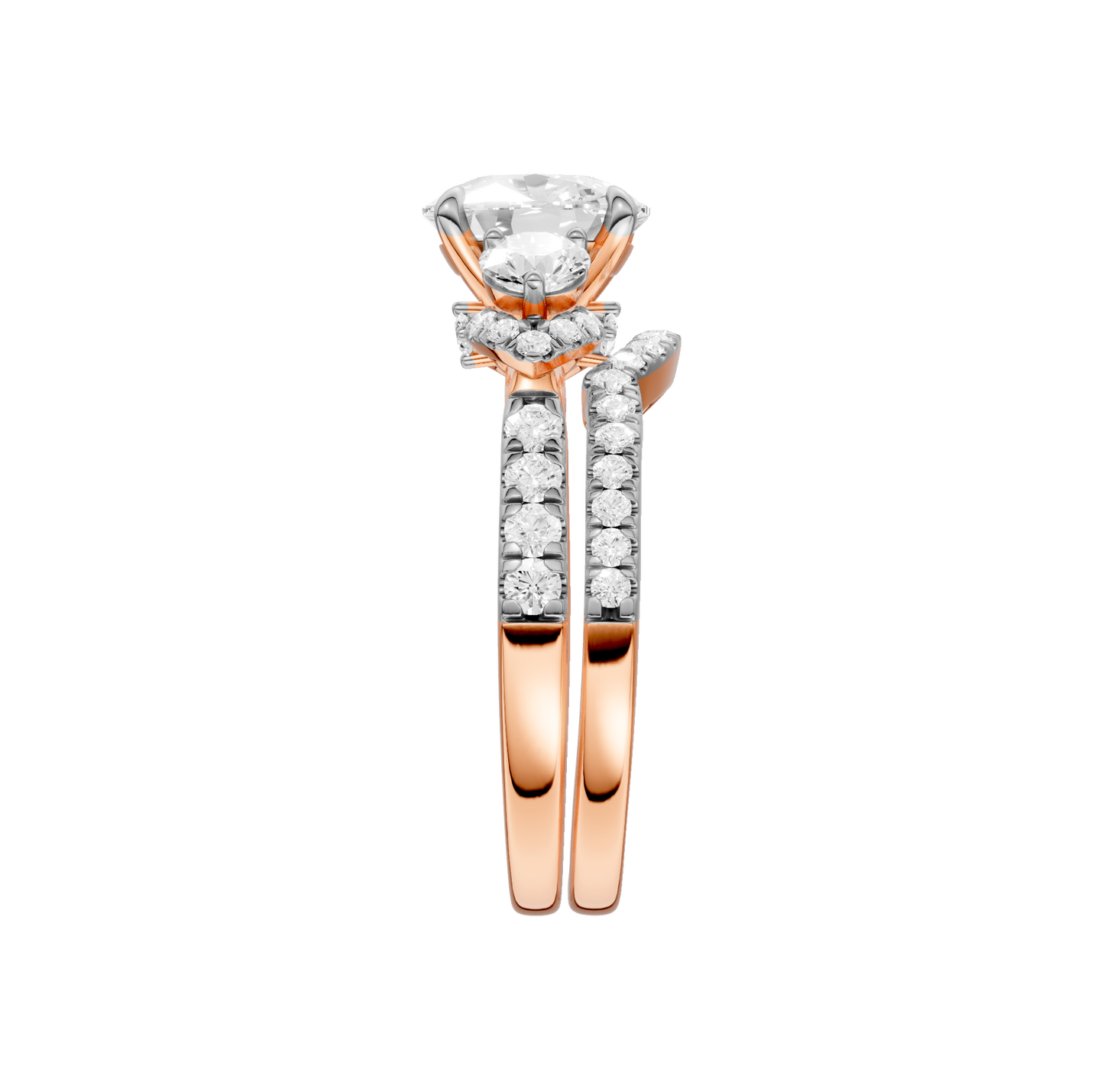 2.40ct Elongated Cushion Certified Lab Diamond Ring
