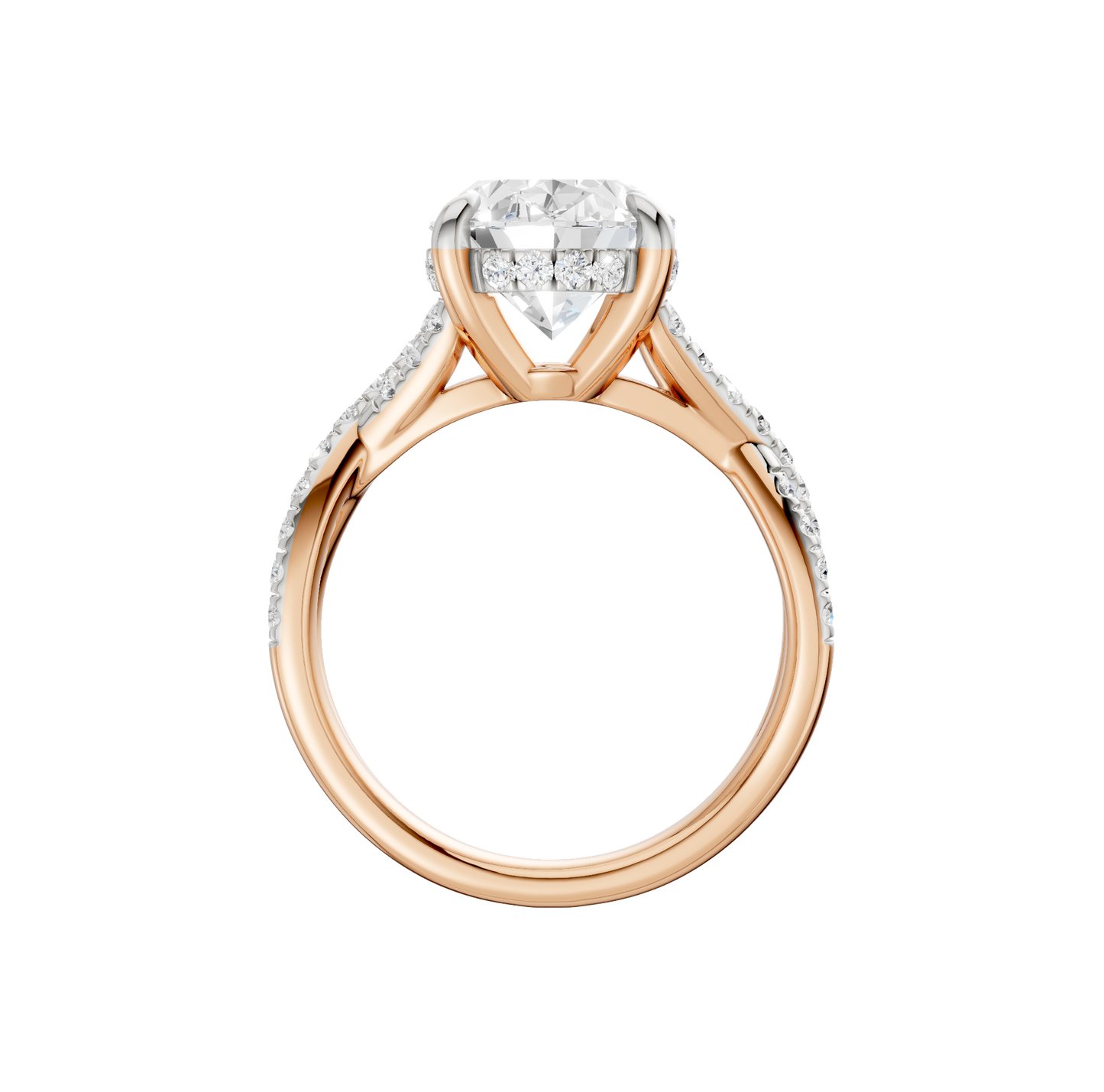 4.50ct Oval Certified Lab Diamond Ring