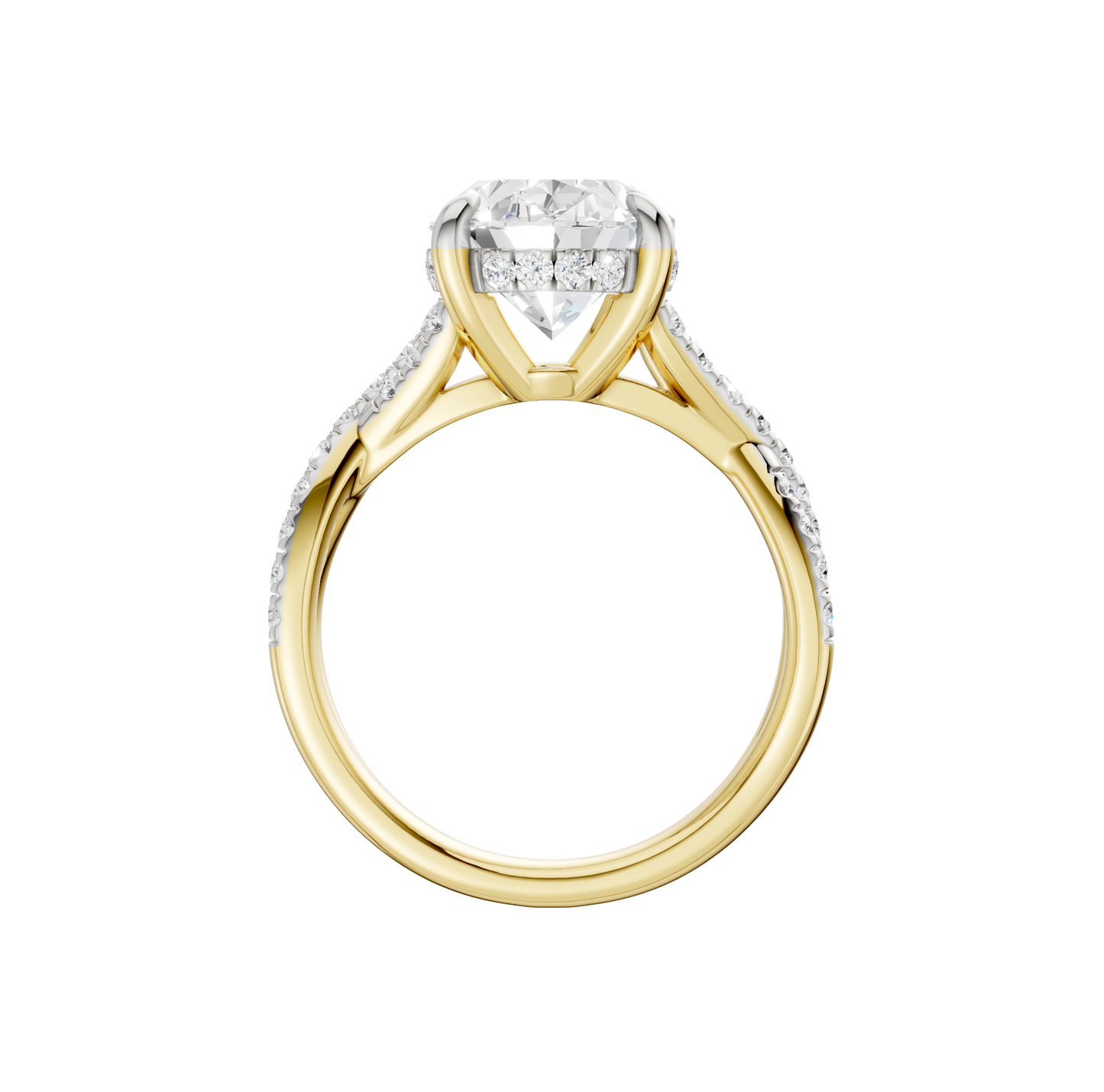 4.50ct Oval Certified Lab Diamond Ring