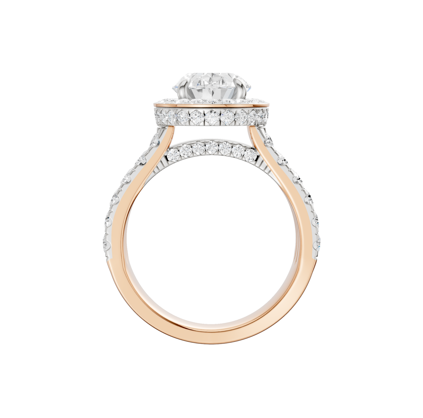 5.00ct Oval Certified Lab Diamond Ring