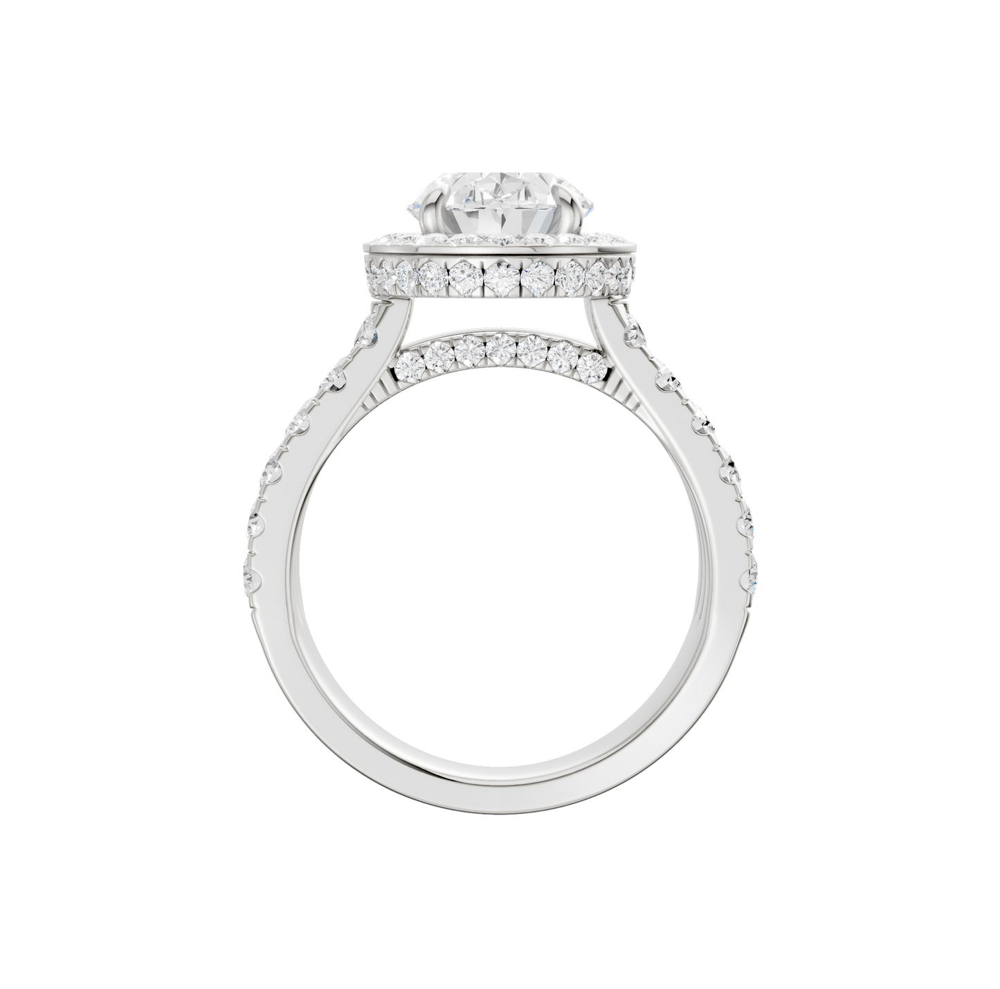 5.00ct Oval Certified Lab Diamond Ring