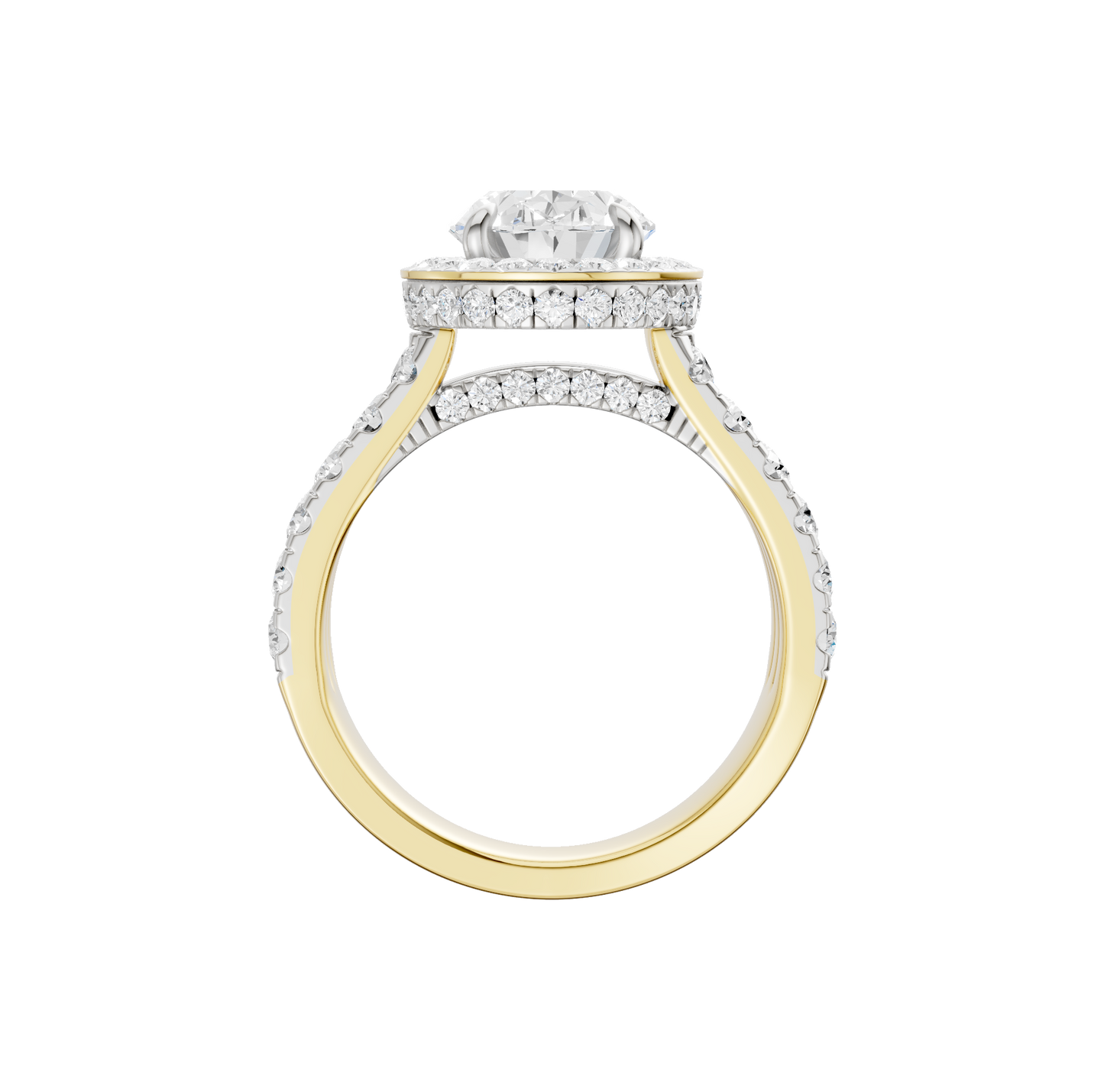5.00ct Oval Certified Lab Diamond Ring