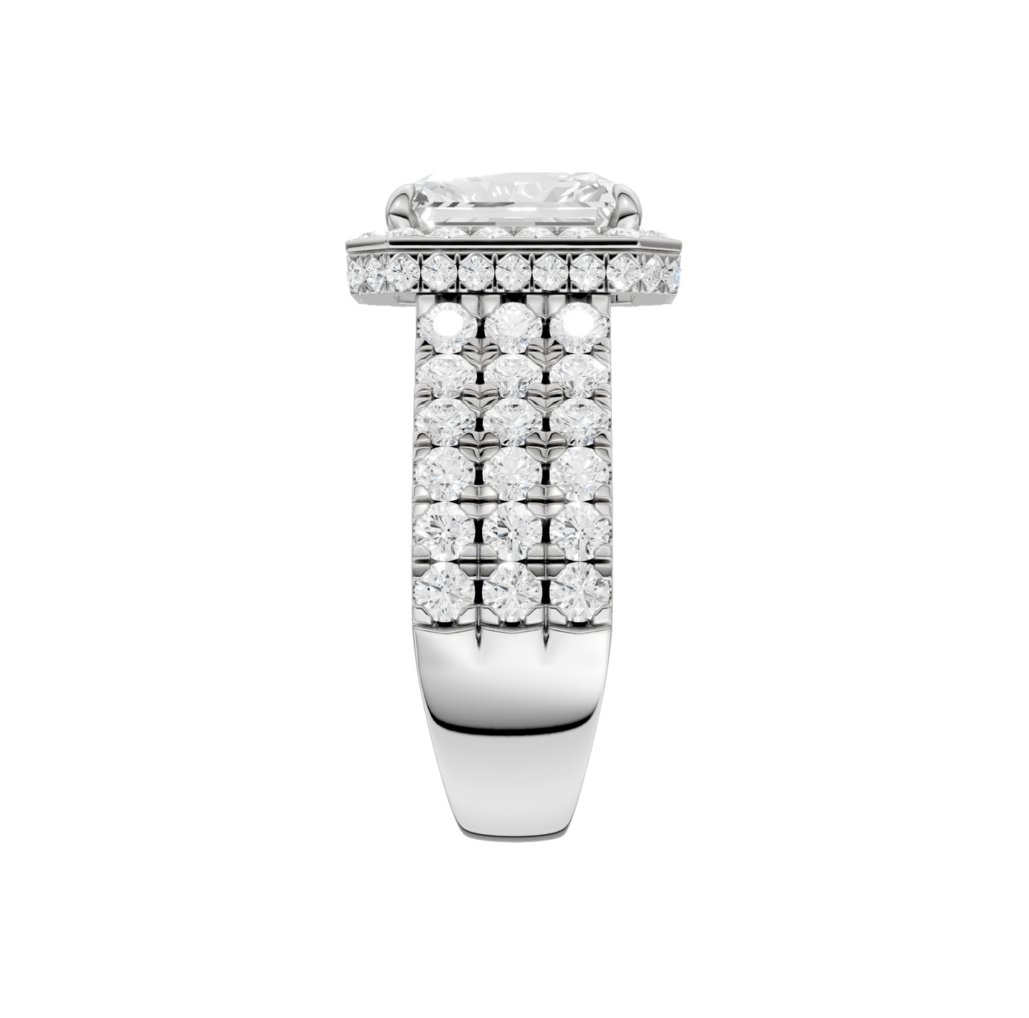 5.00ct Radiant Certified Lab Diamond Ring