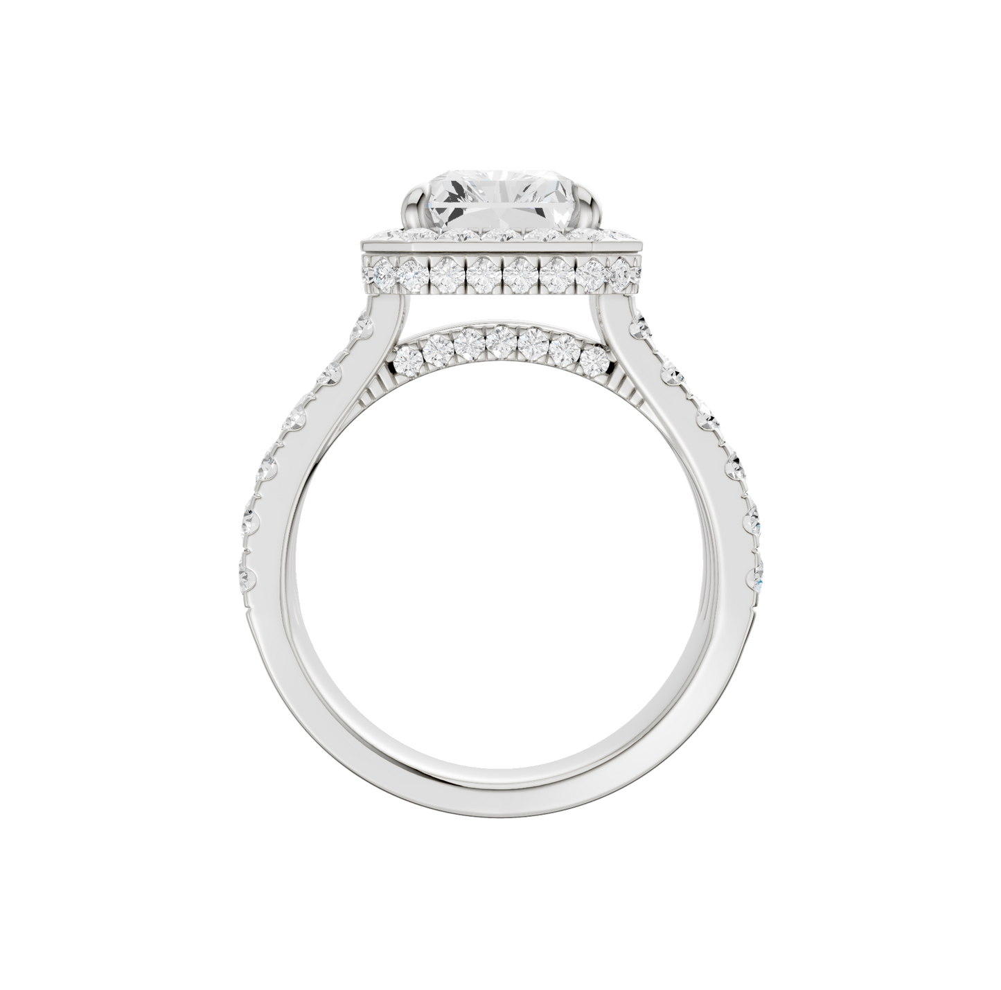 5.00ct Radiant Certified Lab Diamond Ring