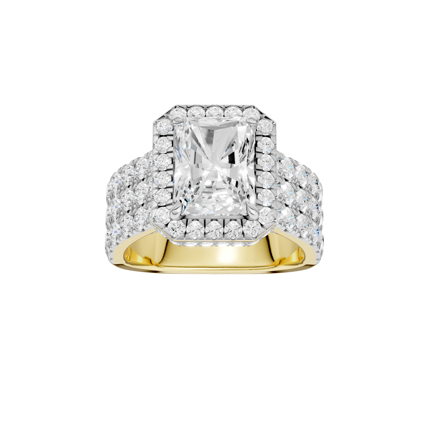 5.00ct Radiant Certified Lab Diamond Ring
