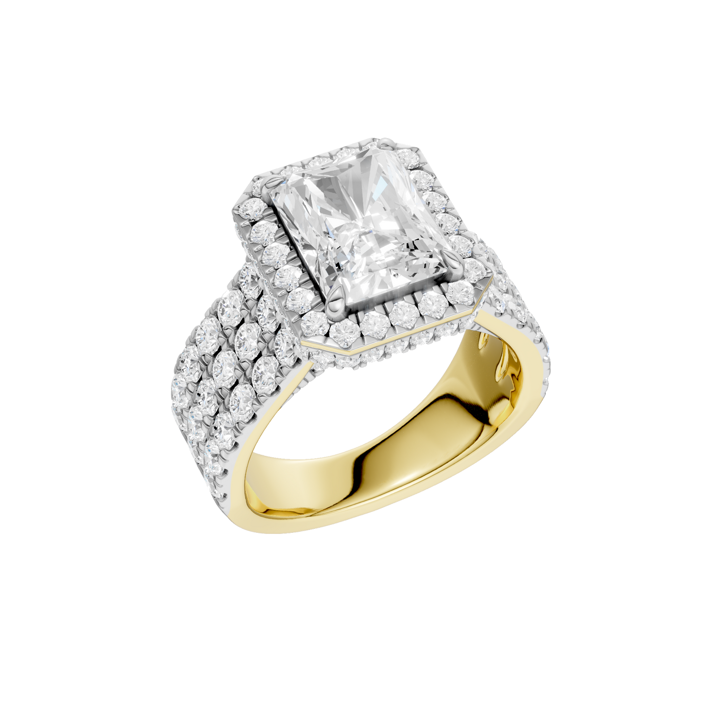 5.00ct Radiant Certified Lab Diamond Ring