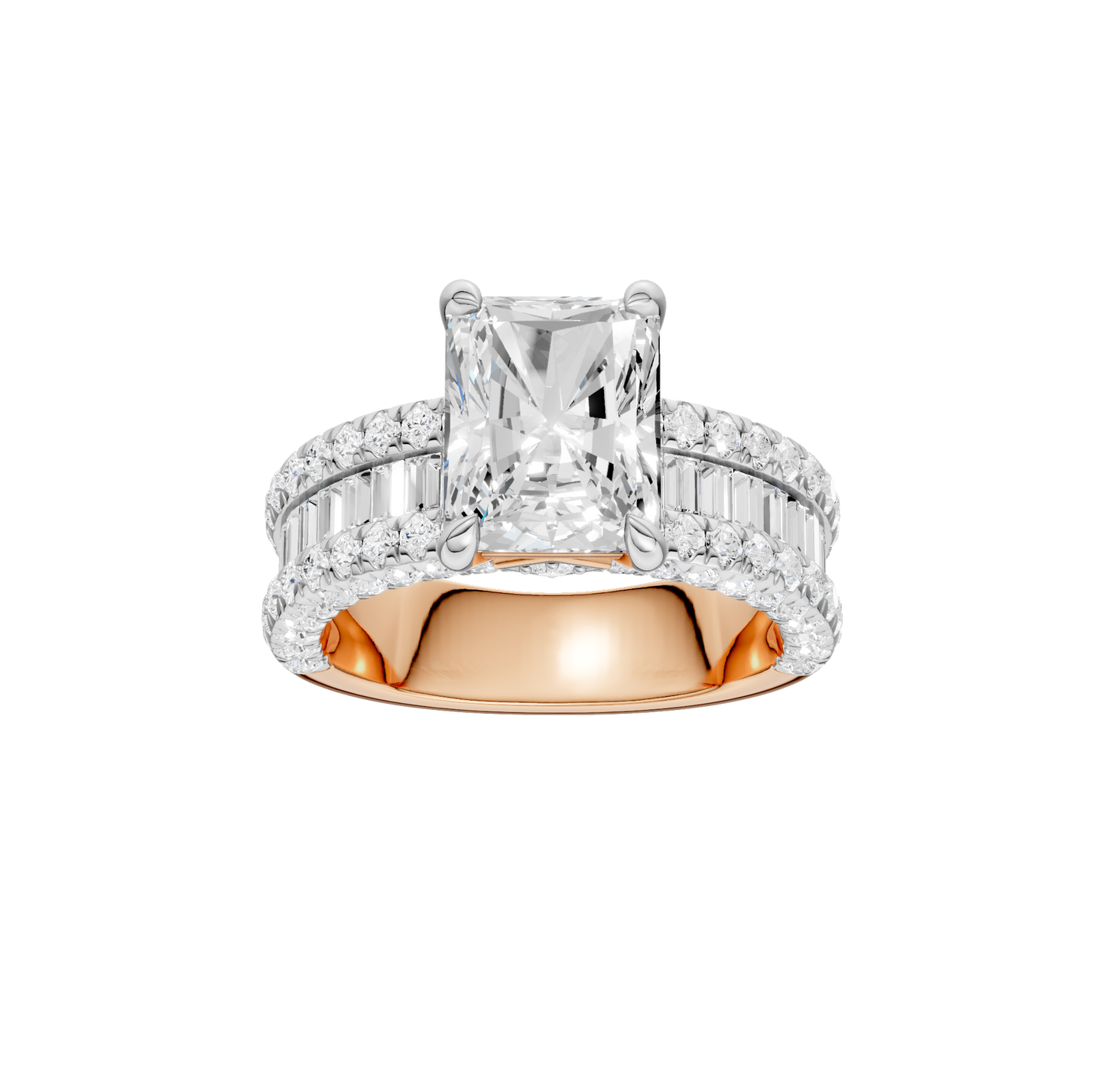 4.50ct Radiant Certified Lab Diamond Ring