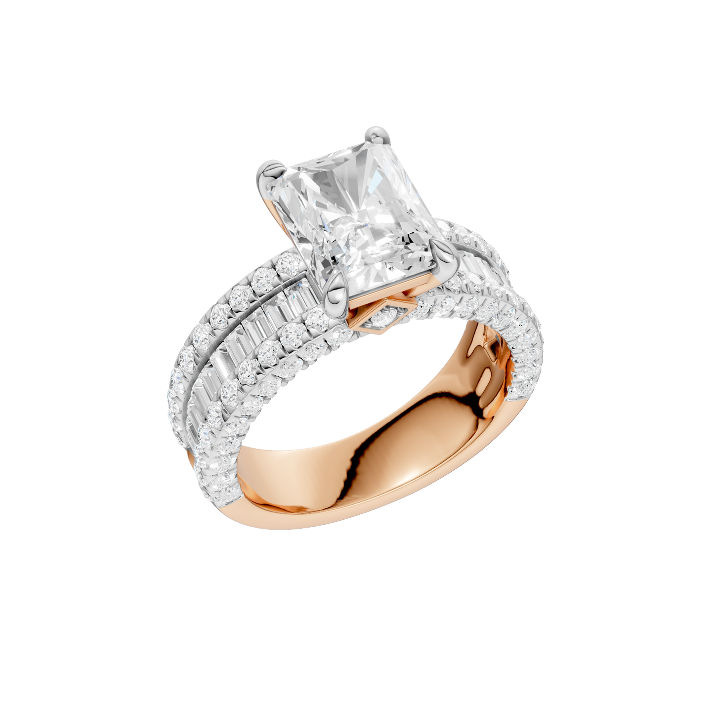 4.50ct Radiant Certified Lab Diamond Ring