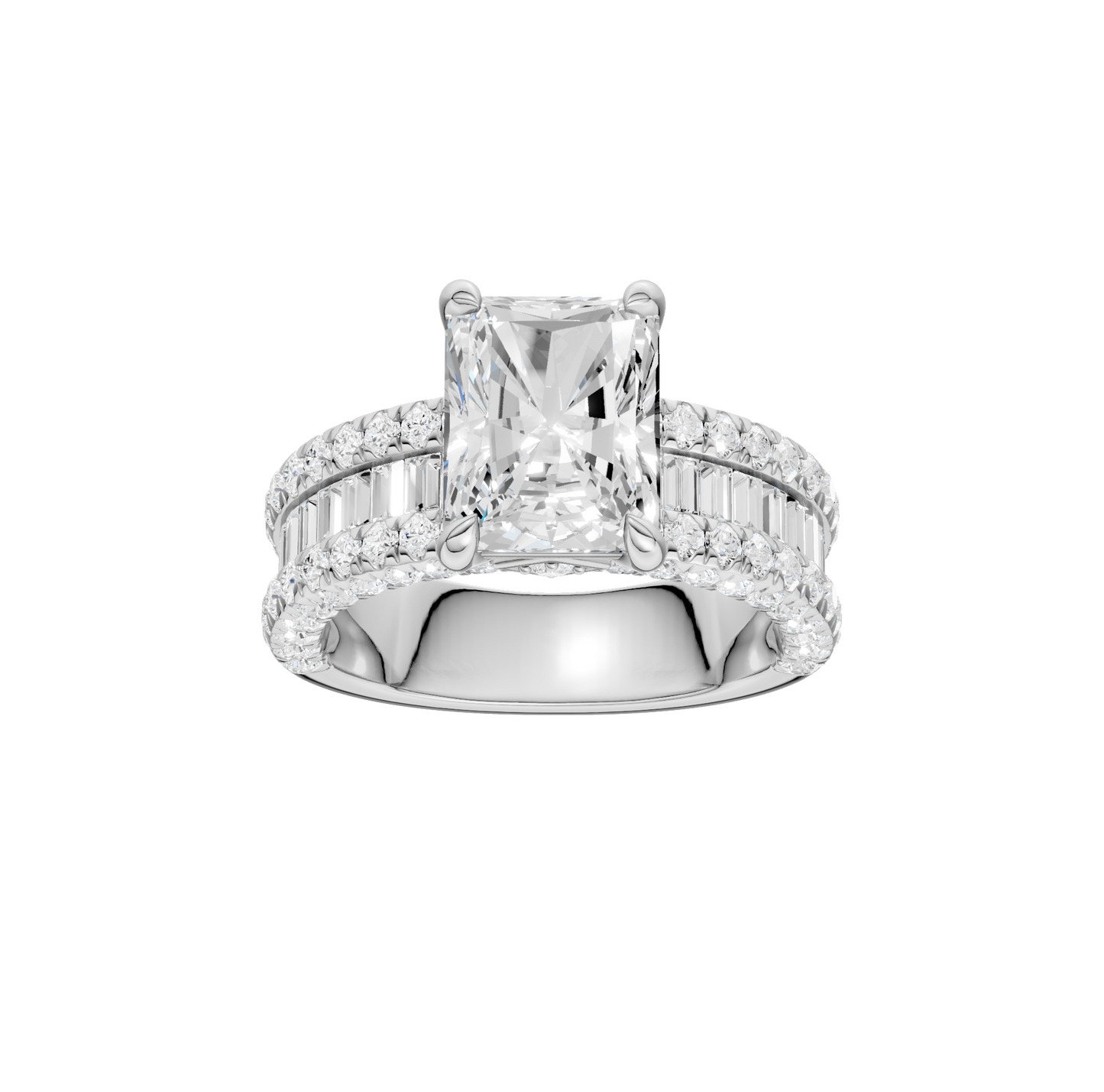 4.50ct Radiant Certified Lab Diamond Ring