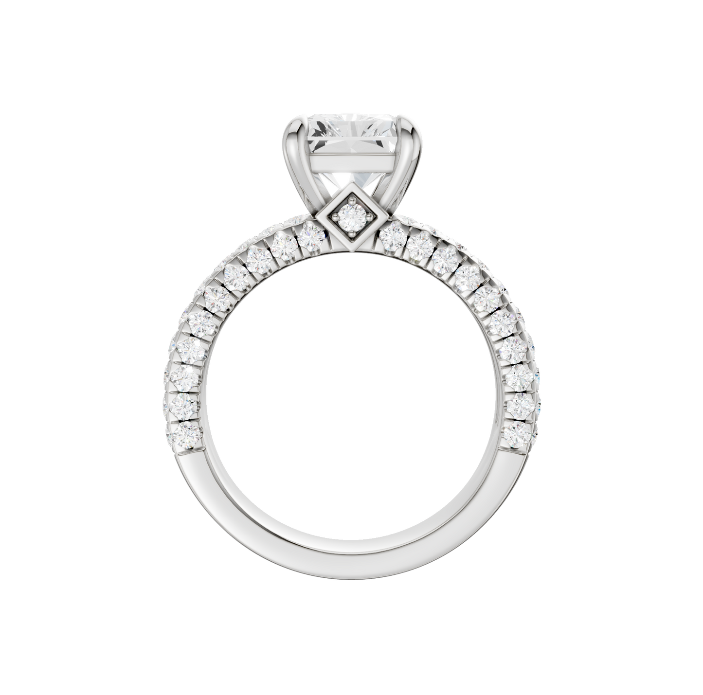 4.50ct Radiant Certified Lab Diamond Ring