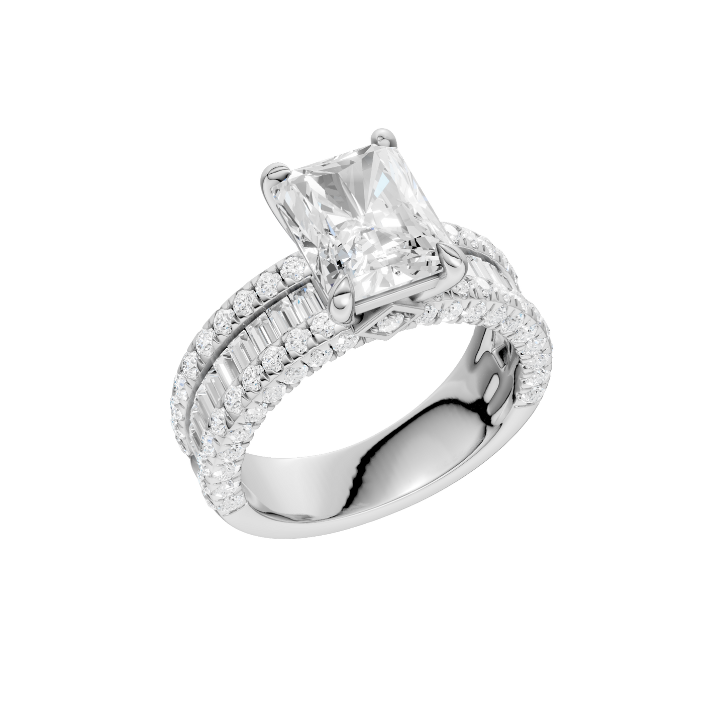 4.50ct Radiant Certified Lab Diamond Ring