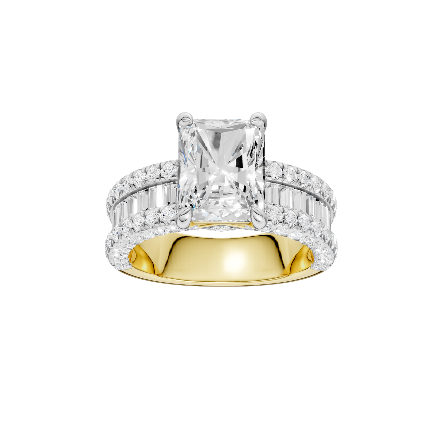 4.50ct Radiant Certified Lab Diamond Ring