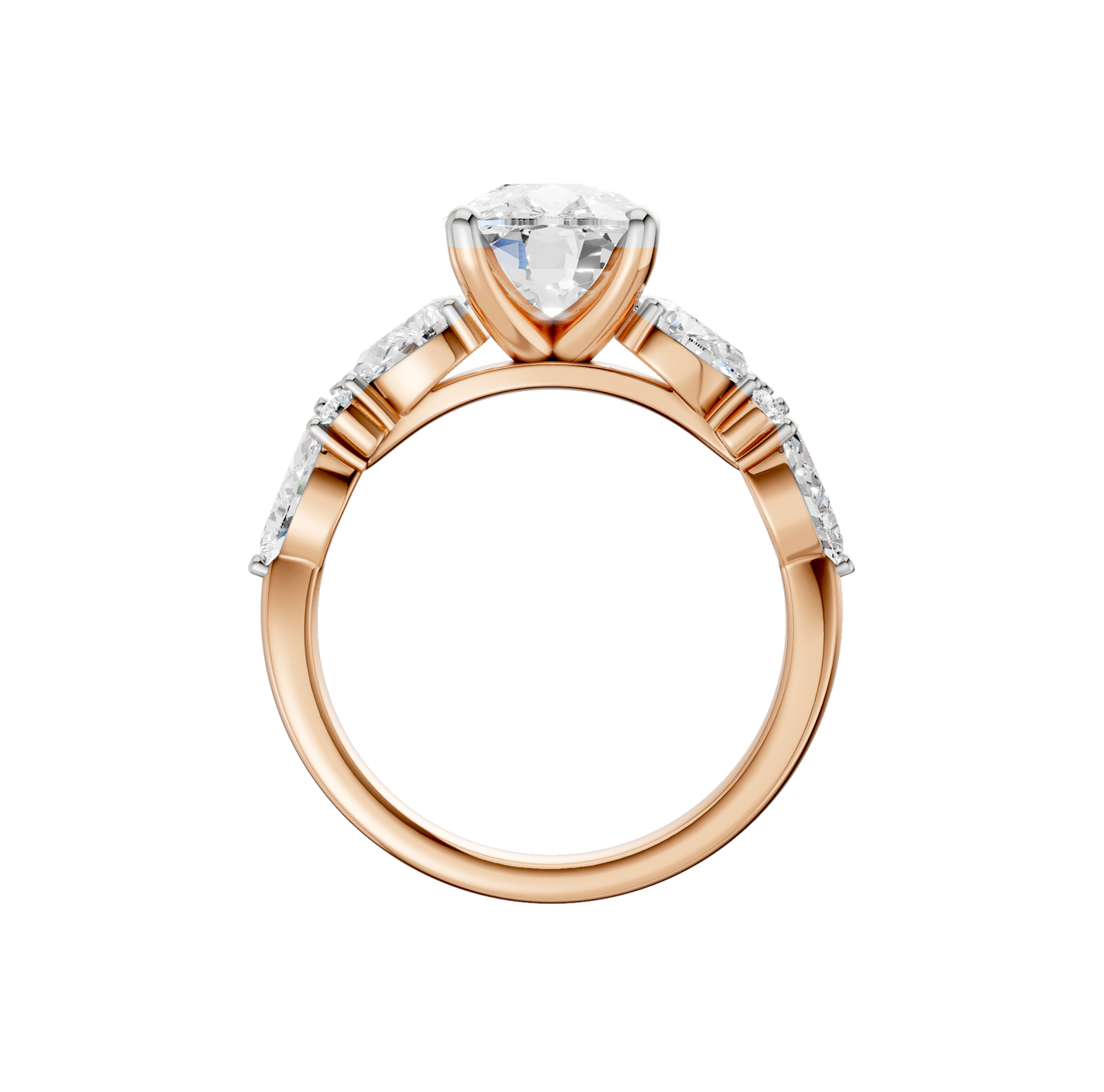 2.75ct Elongated Cushion Certified Lab Diamond Ring
