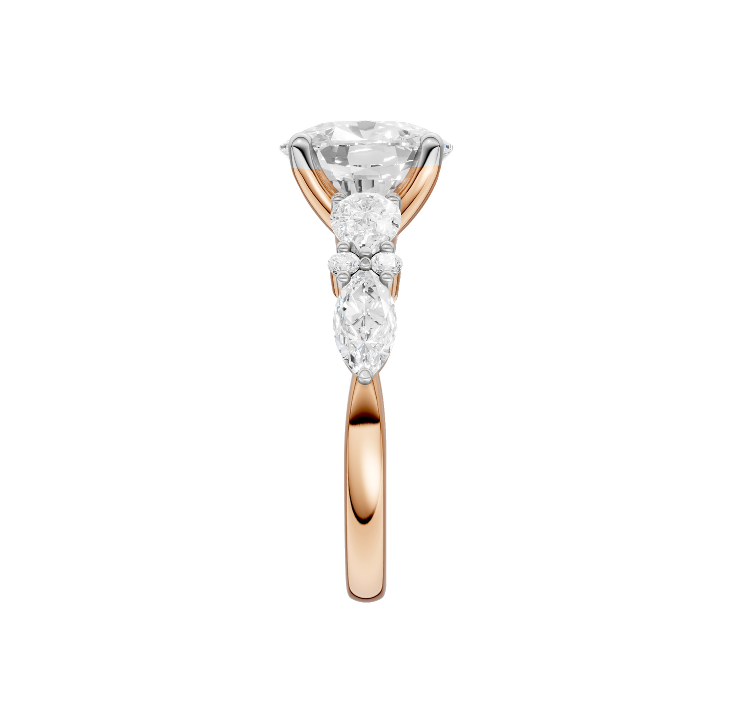 2.75ct Elongated Cushion Certified Lab Diamond Ring