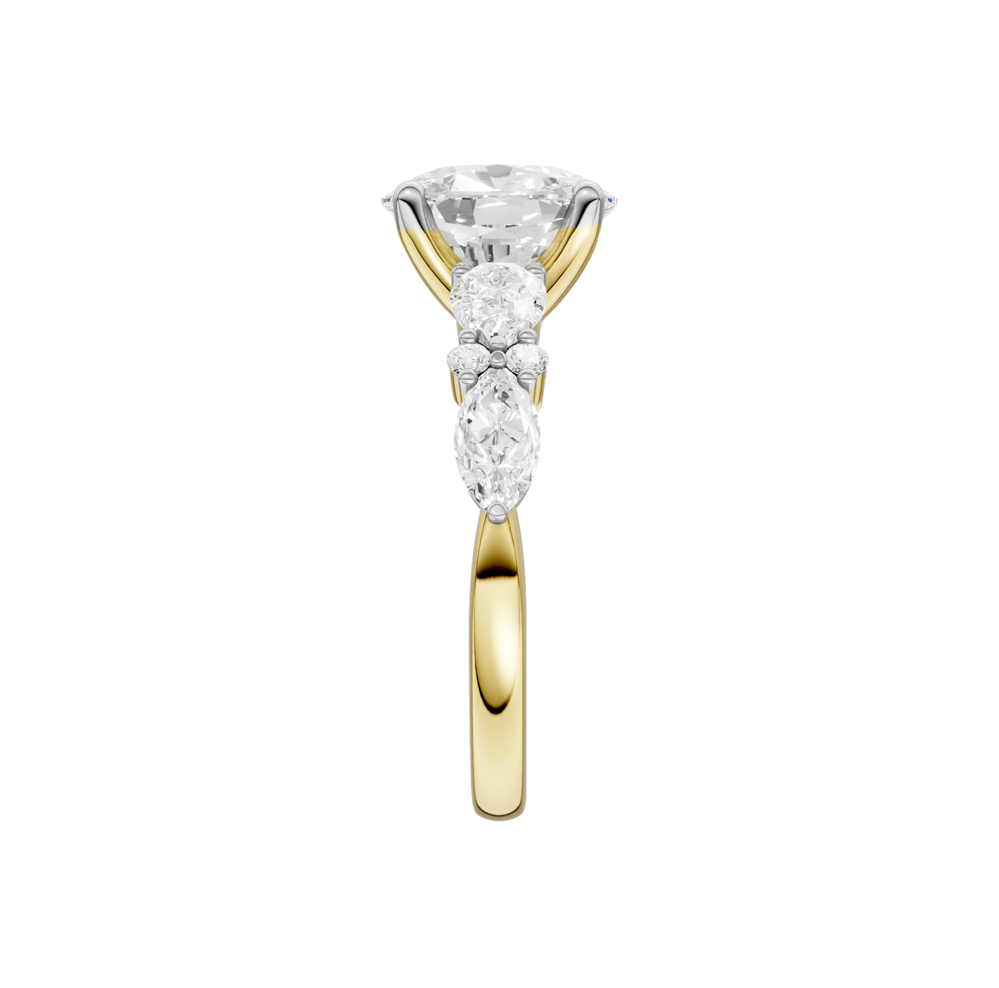 2.75ct Elongated Cushion Certified Lab Diamond Ring