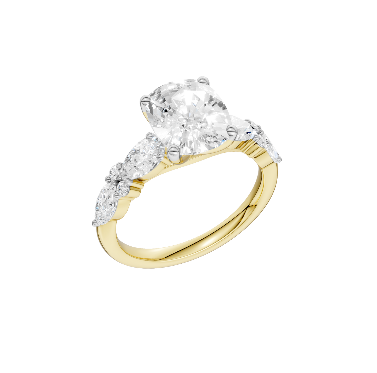 2.75ct Elongated Cushion Certified Lab Diamond Ring