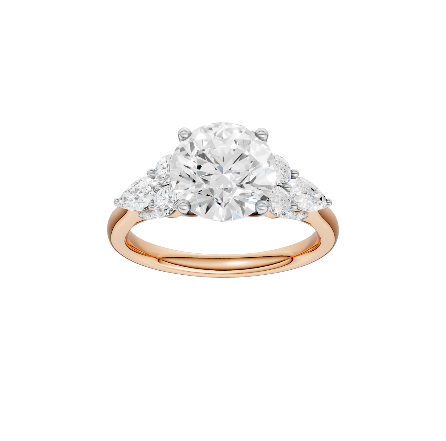 2.75ct Round Certified Lab Diamond Ring
