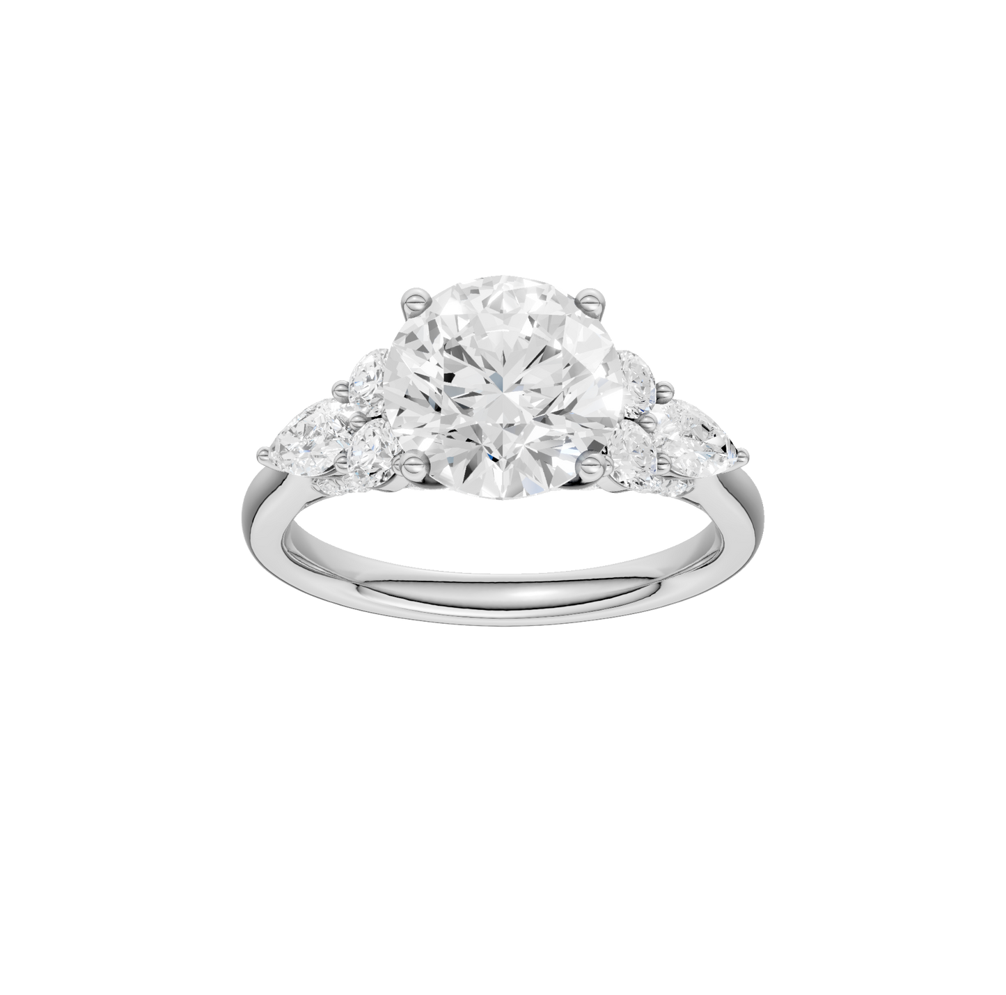 2.75ct Round Certified Lab Diamond Ring