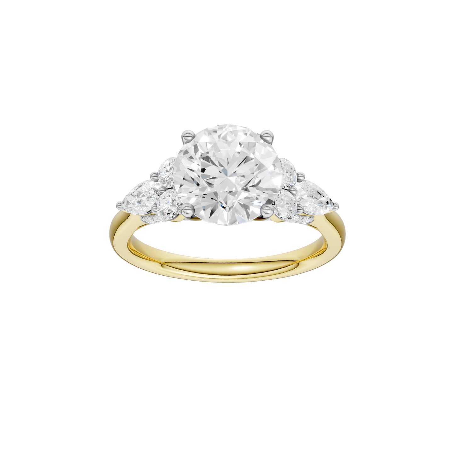 2.75ct Round Certified Lab Diamond Ring