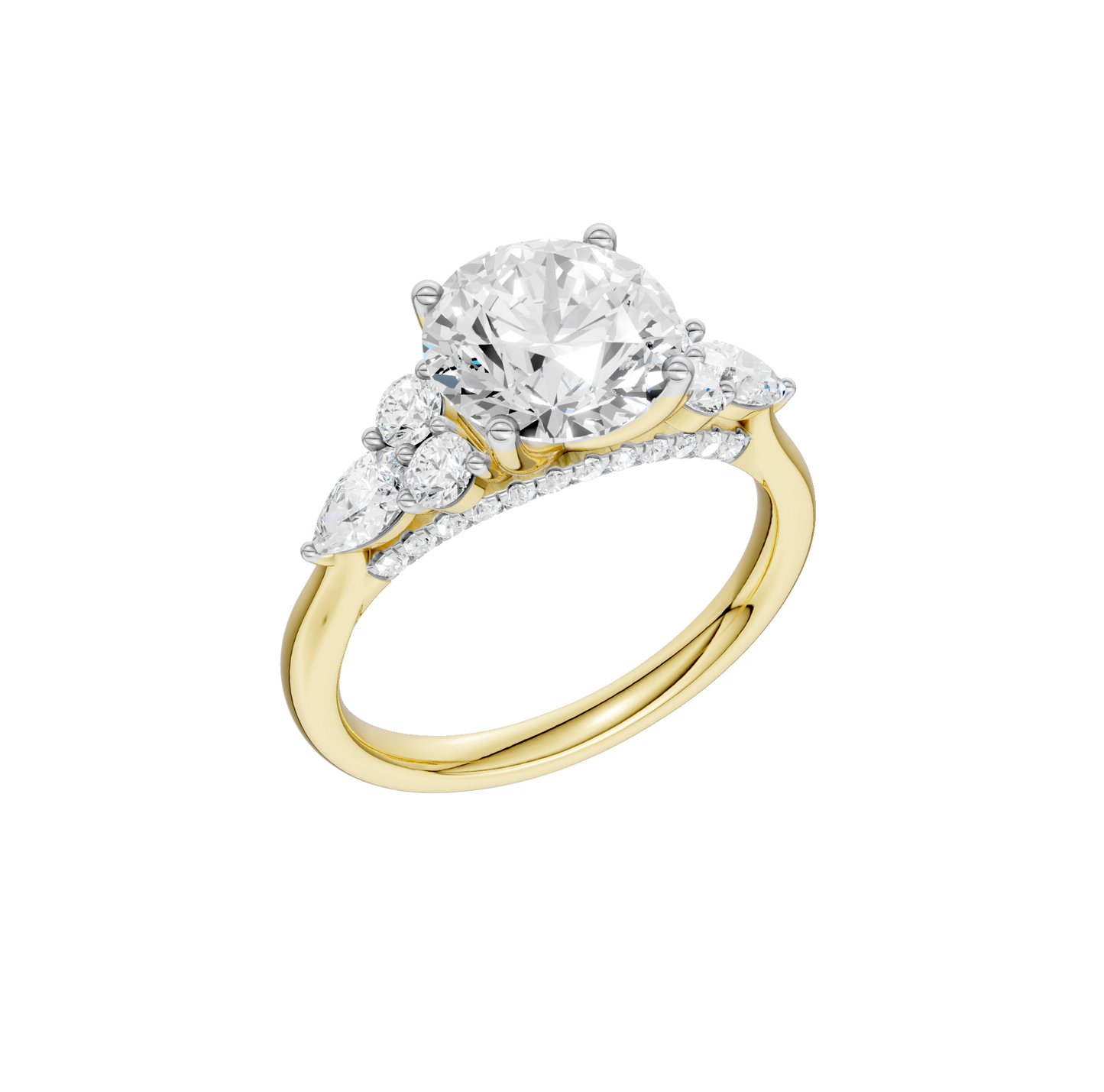 2.75ct Round Certified Lab Diamond Ring
