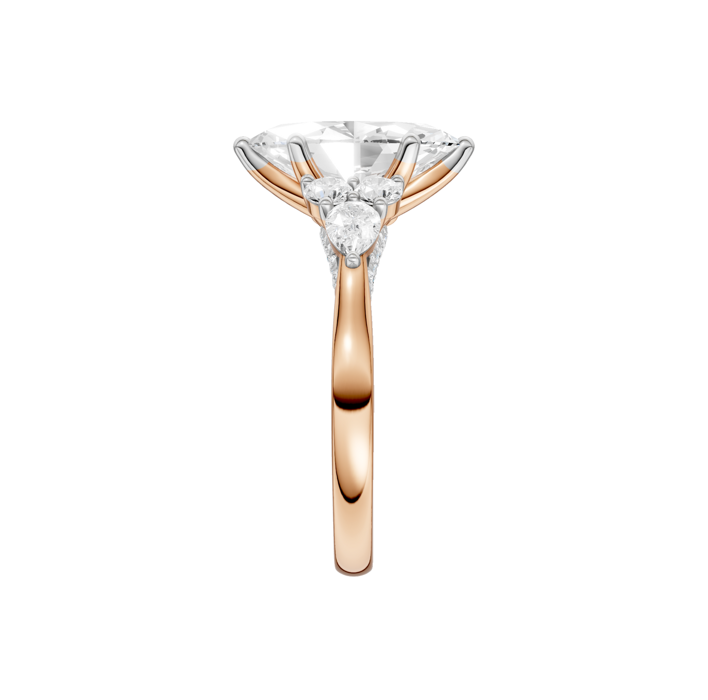 2.75ct Marquise Certified Lab Diamond Ring
