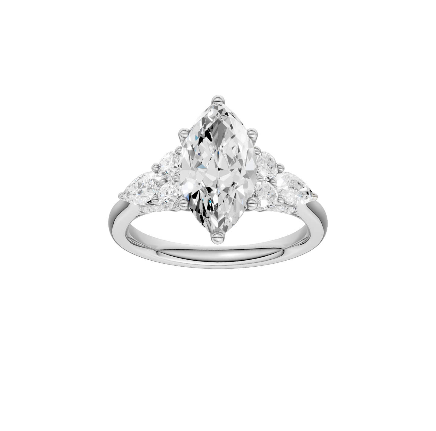 2.75ct Marquise Certified Lab Diamond Ring