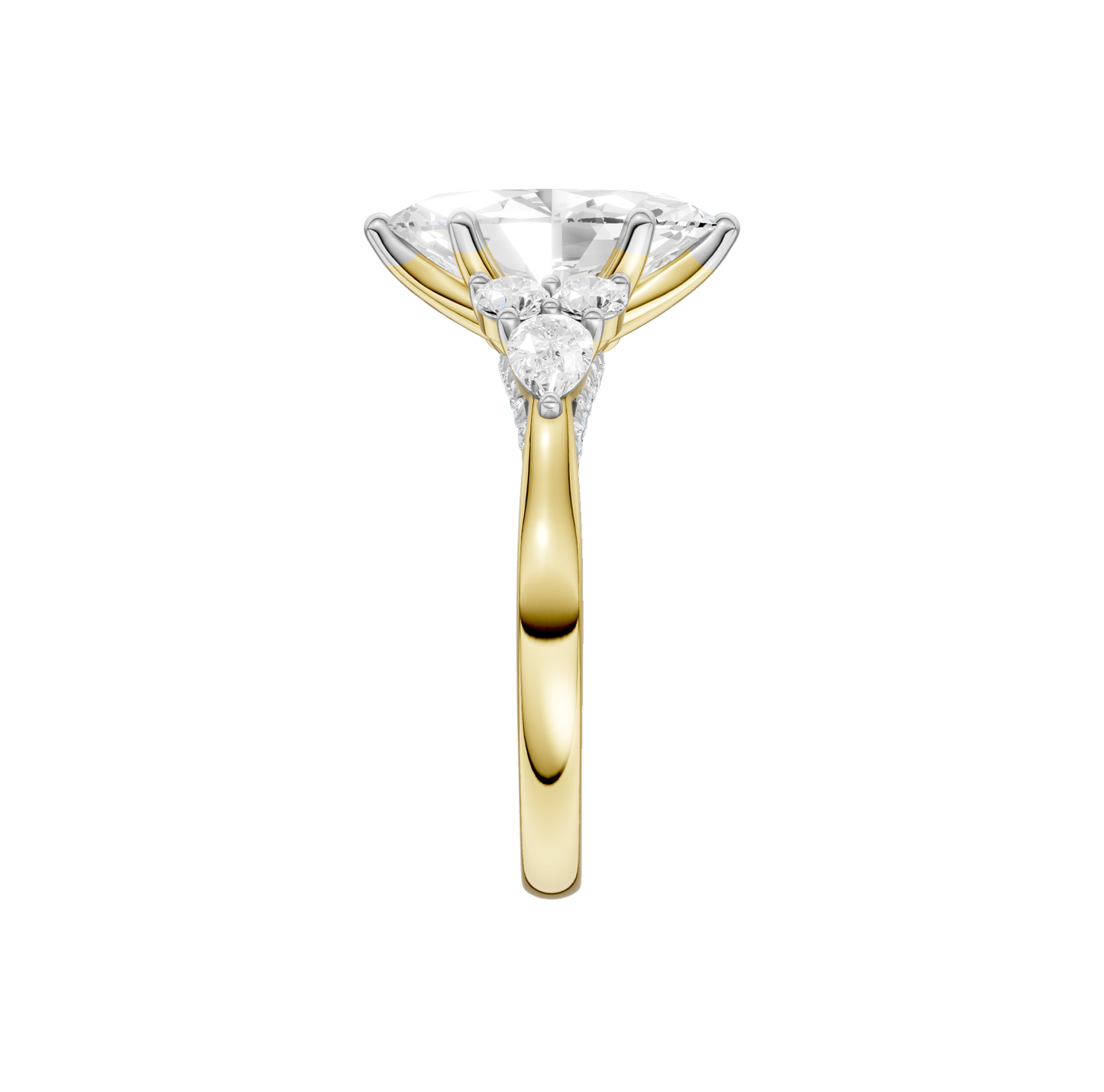 2.75ct Marquise Certified Lab Diamond Ring